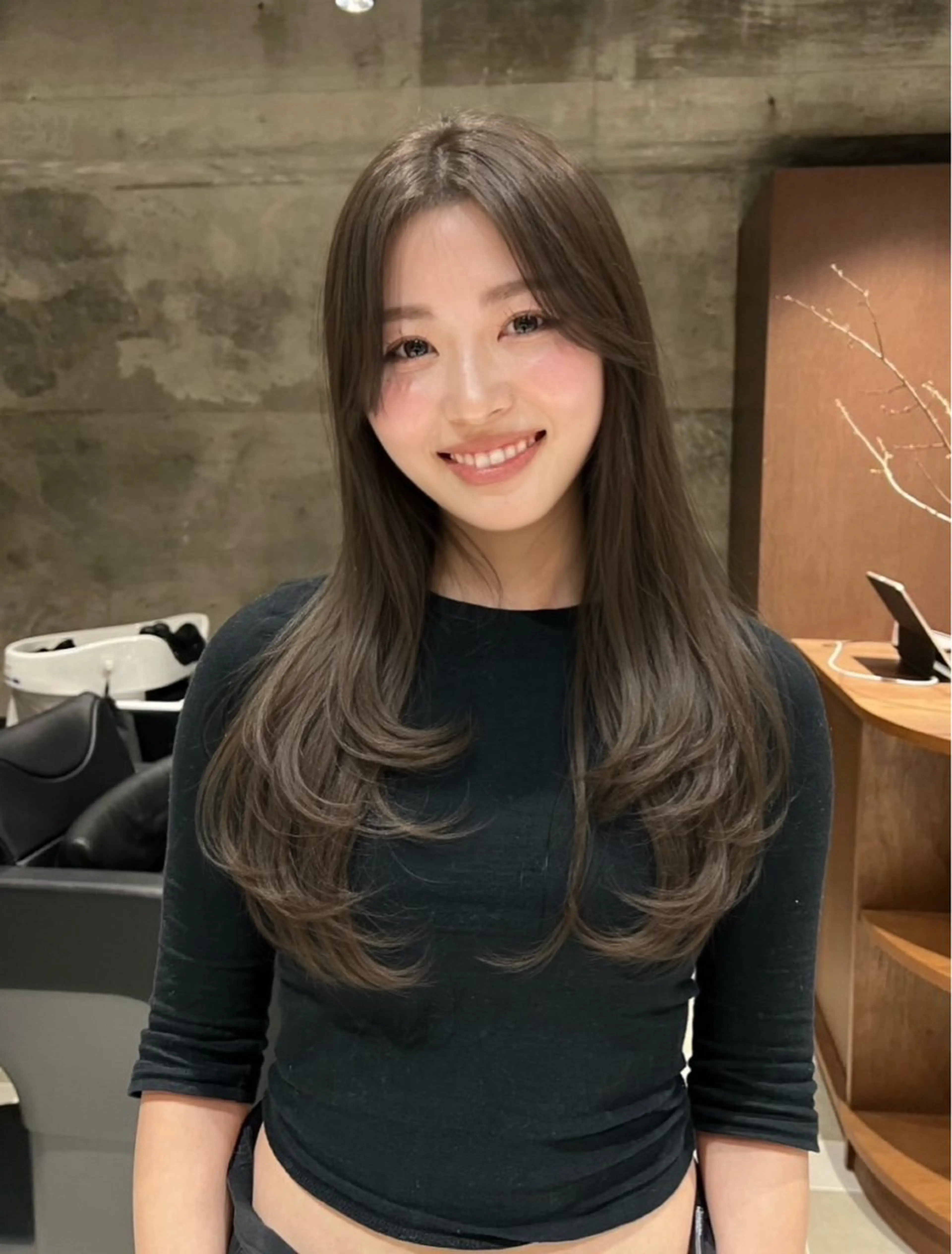 ロング ヘアカラー トリートメント nok所属・nok kaoriのヘアスタイル