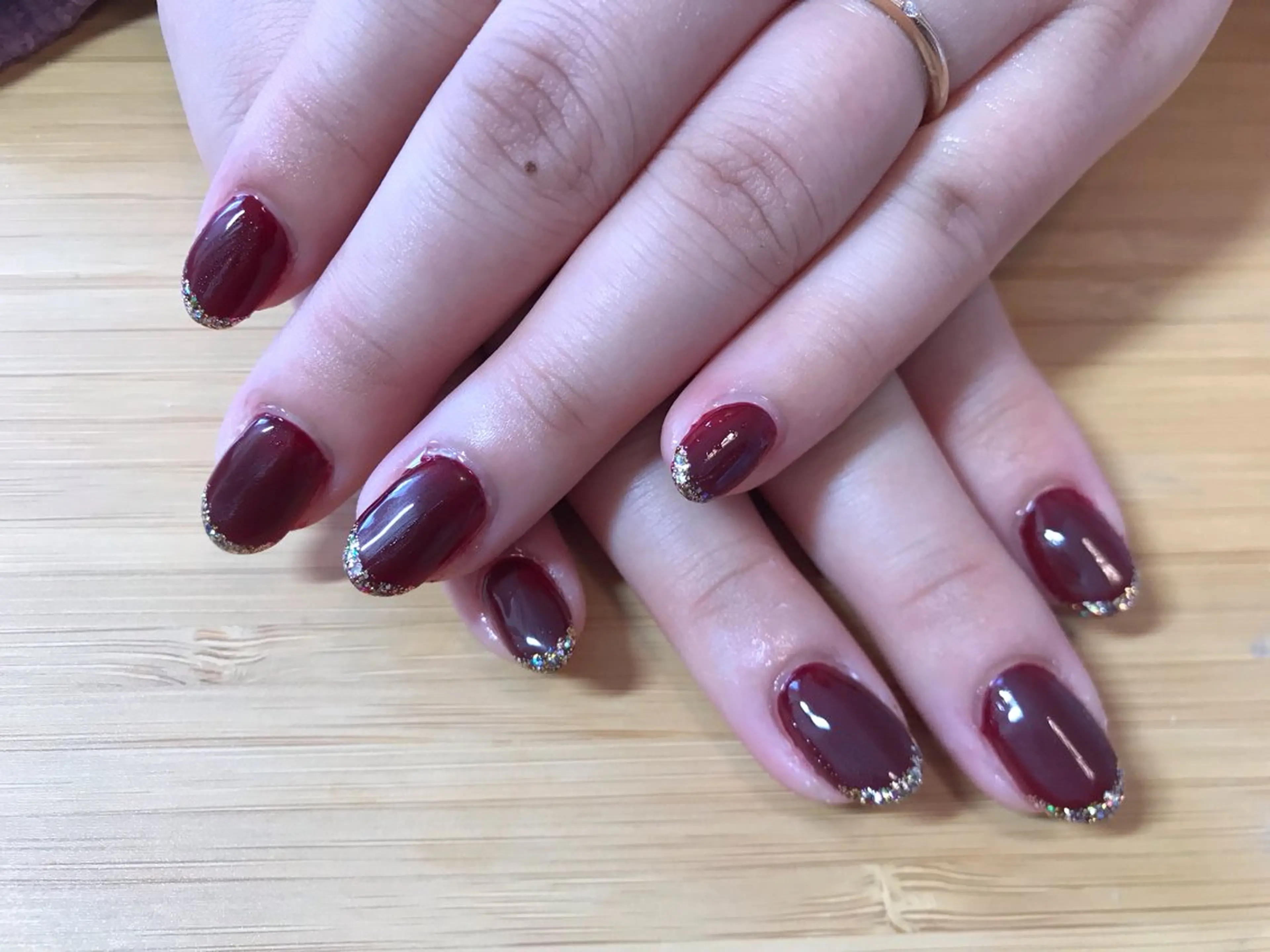 ネイル 赤色 冬ネイル クリスマス ハンドネイル Nailist Missaのネイルデザイン