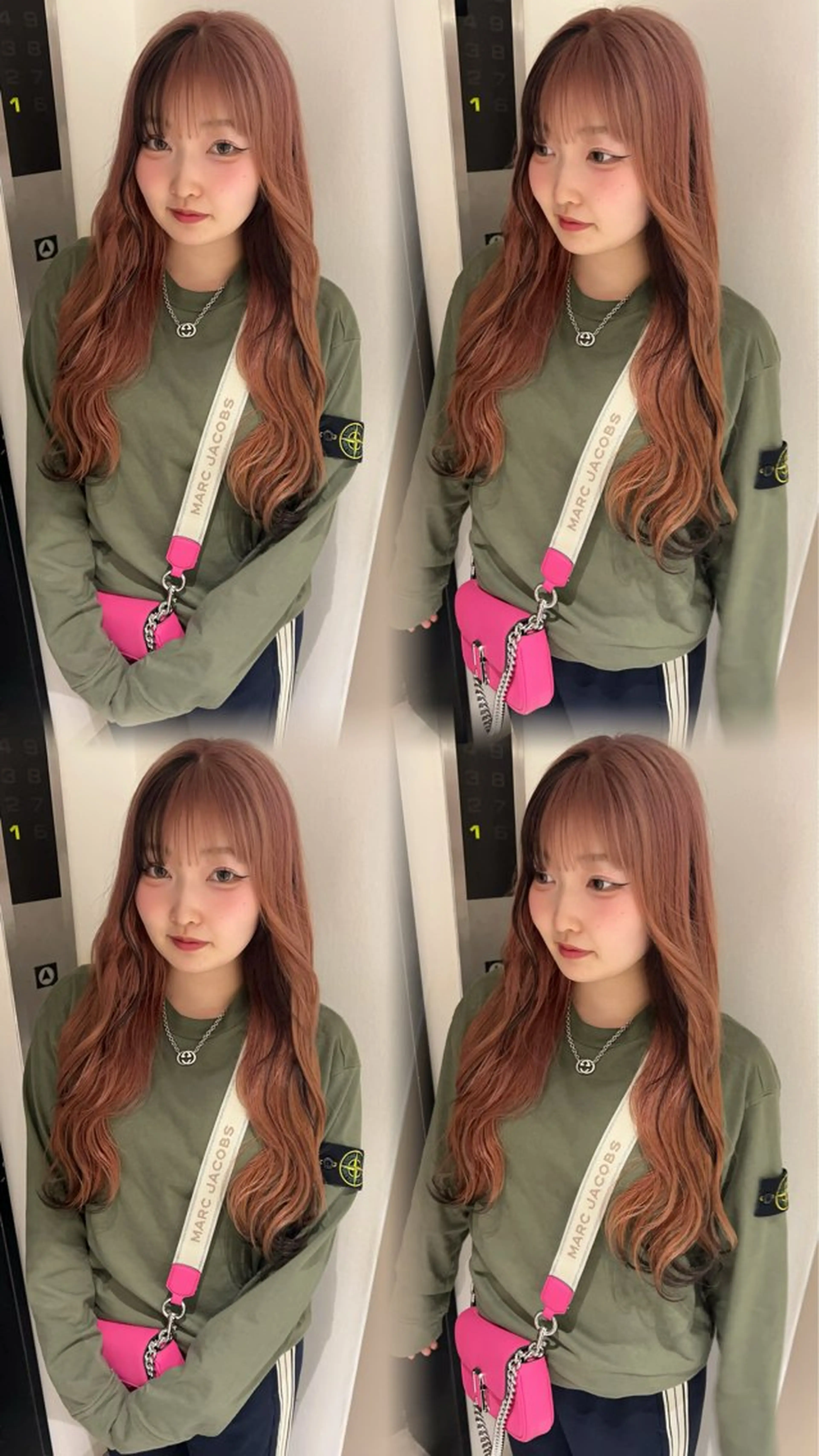 ロング カラー ヘアカラー ayaka🫧 梅田ダブルカラーのヘアスタイル