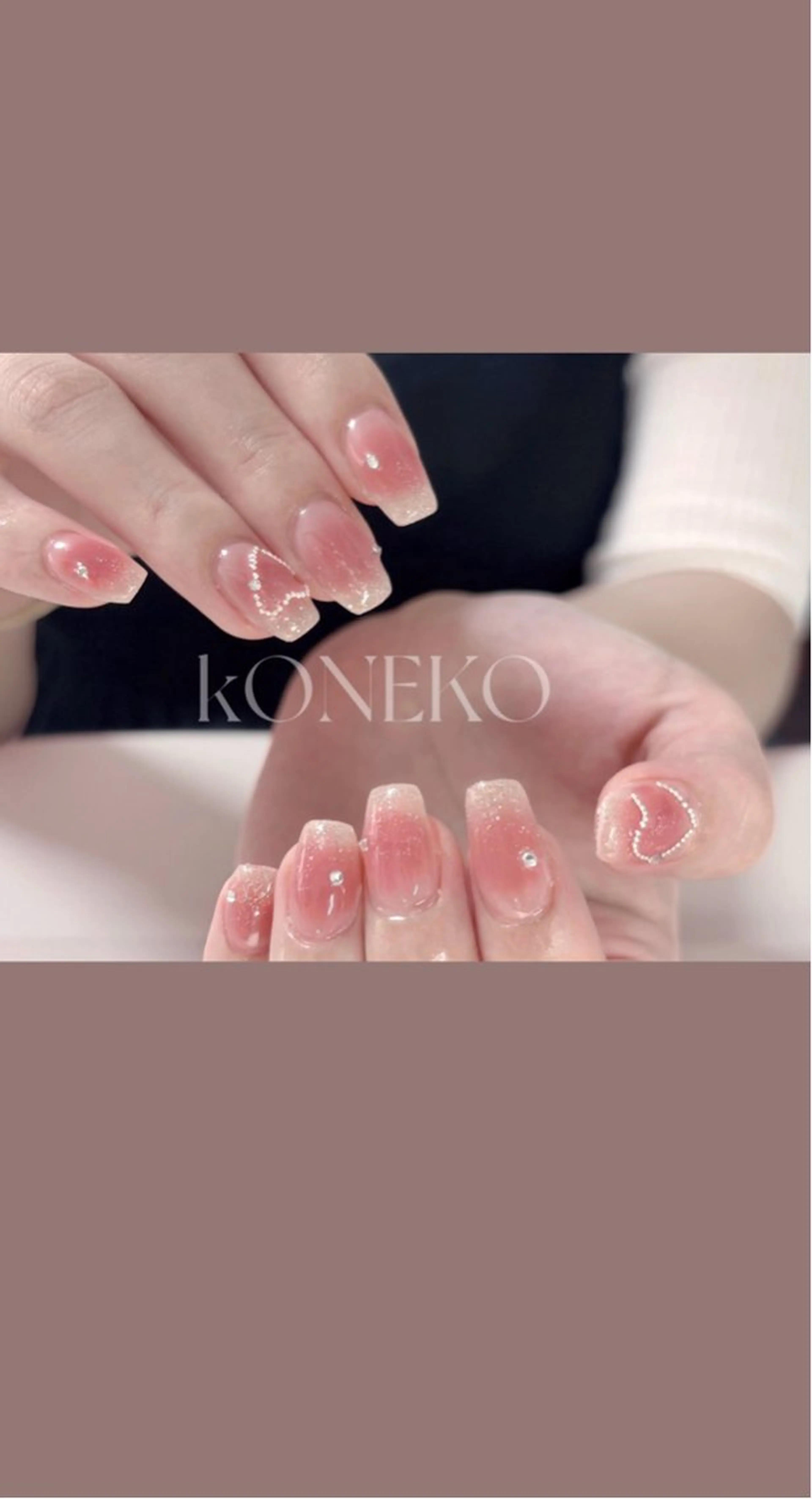 ネイル ハンドネイル コネコネイルサロン モデル用のネイルデザイン