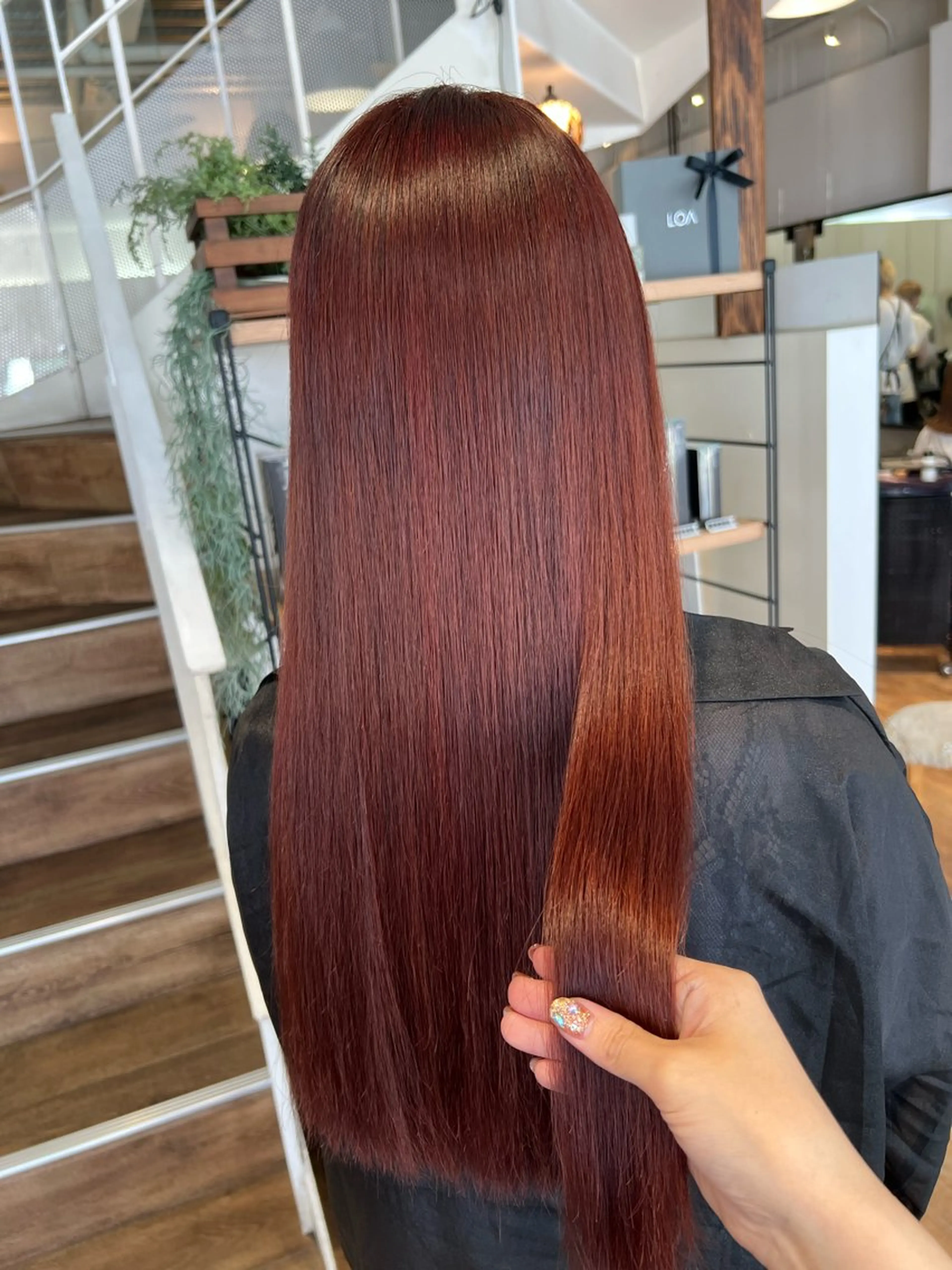 カラー レッドカラー ヘアカラー インナーカラー♡ Nanakoのヘアスタイル