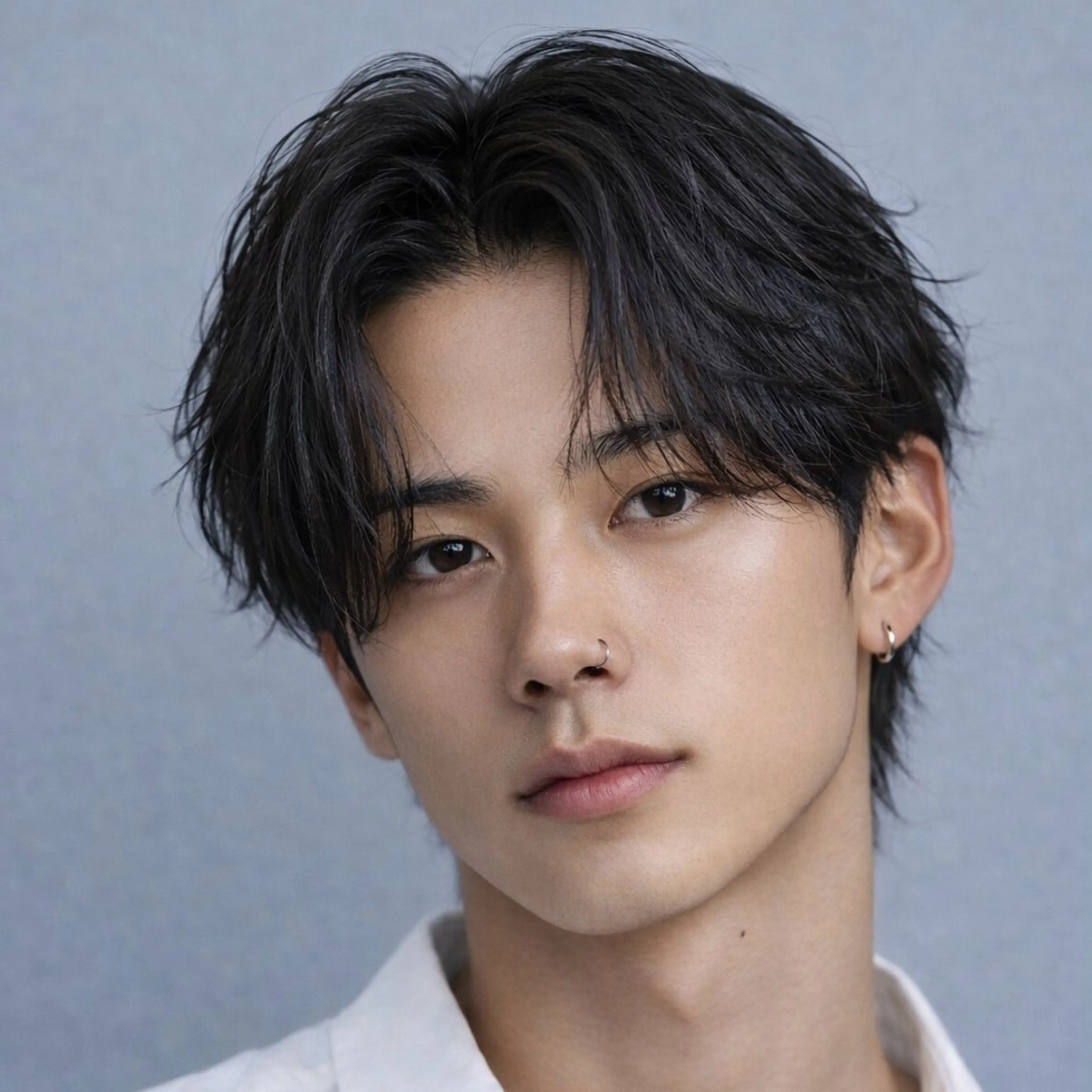 メンズ カット パーマ シャドウ/フェザー ニュアンスヘアメンズのヘアスタイル