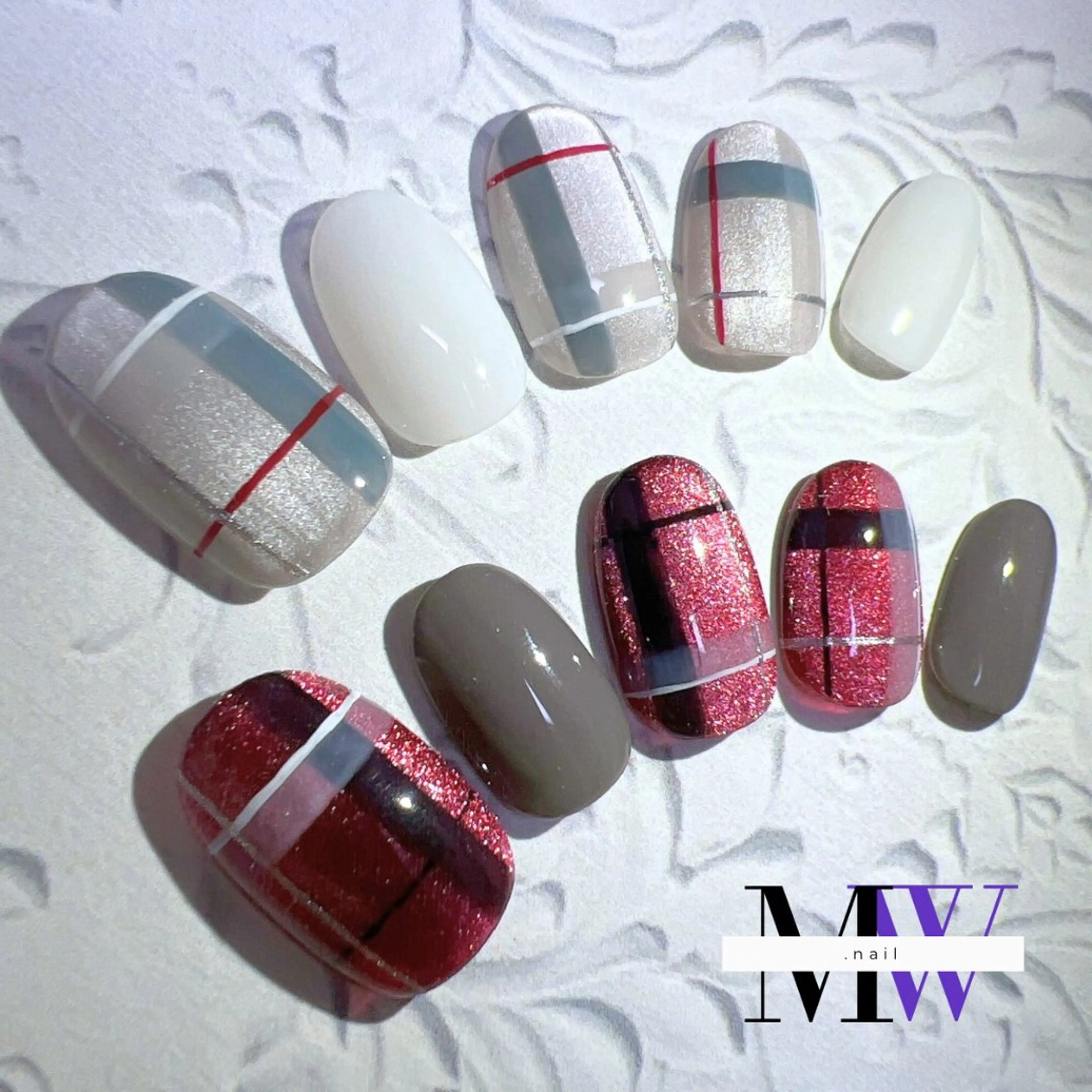 ネイル マグネットネイル ハンドネイル MW .nailのネイルデザイン