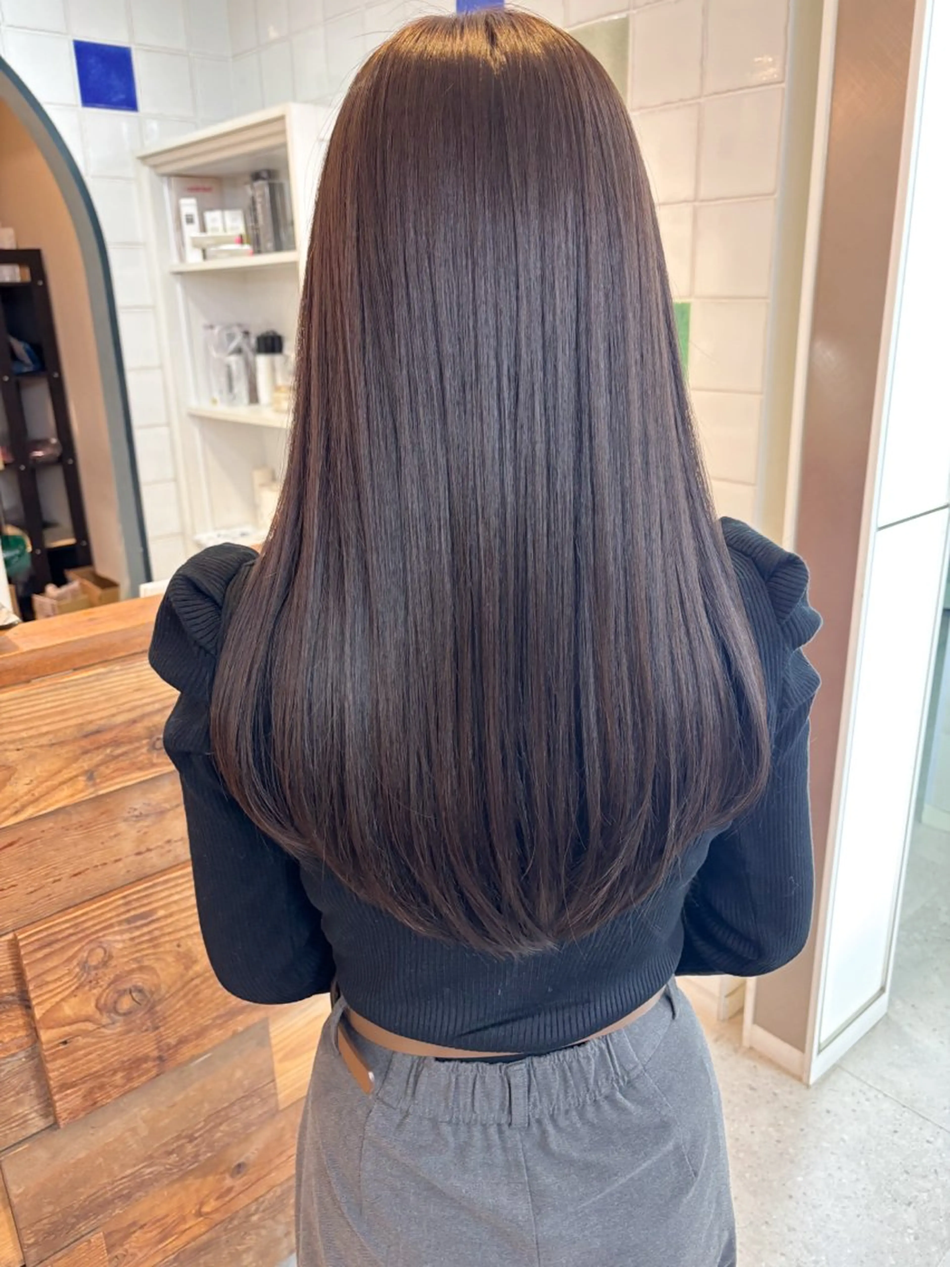 ロング カット ヘアカラー トリートメント [仙台髪質改善]小原 弘之のヘアスタイル