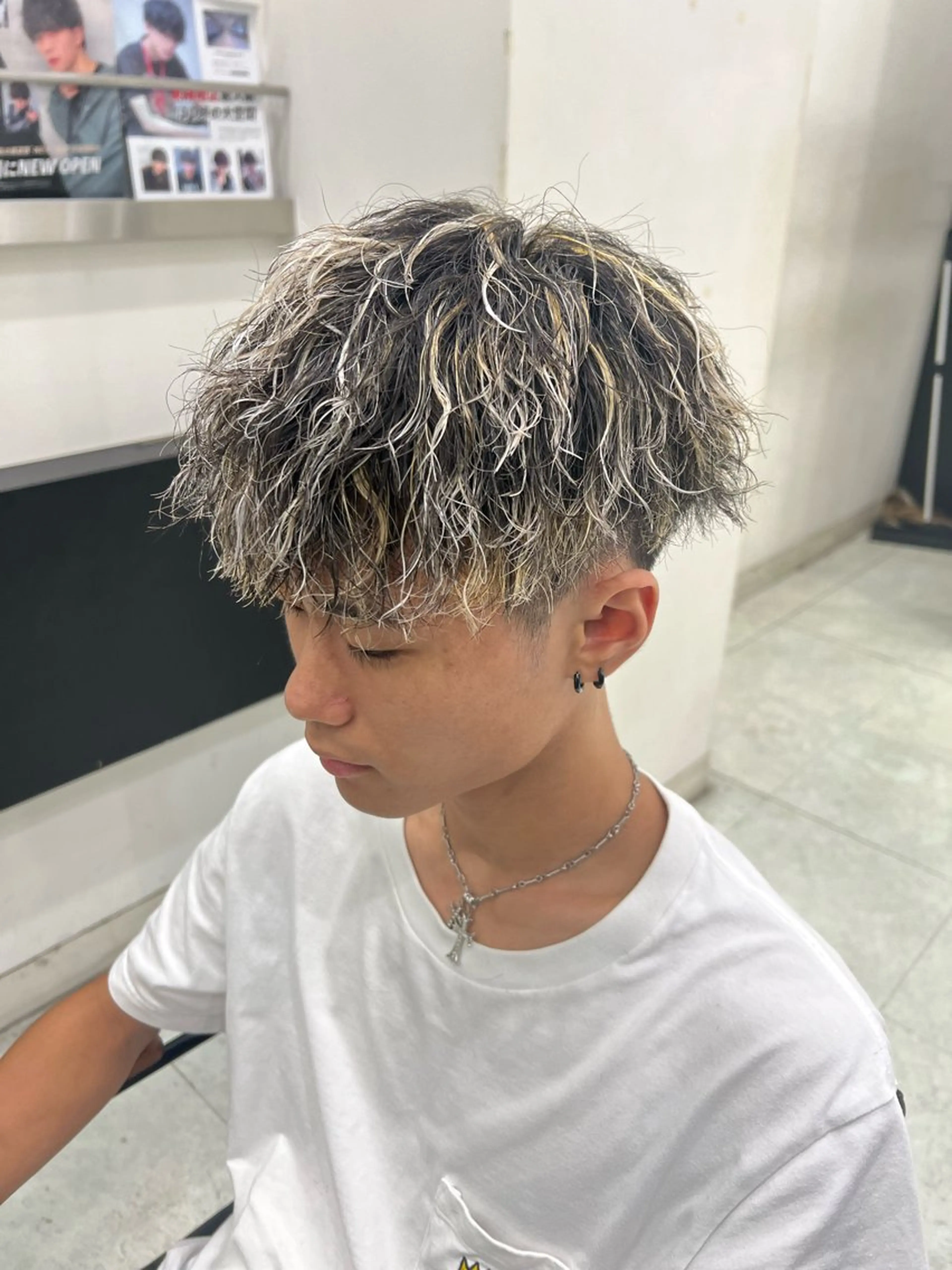 カット✂️+パーマ+ハイライト✨️の写真