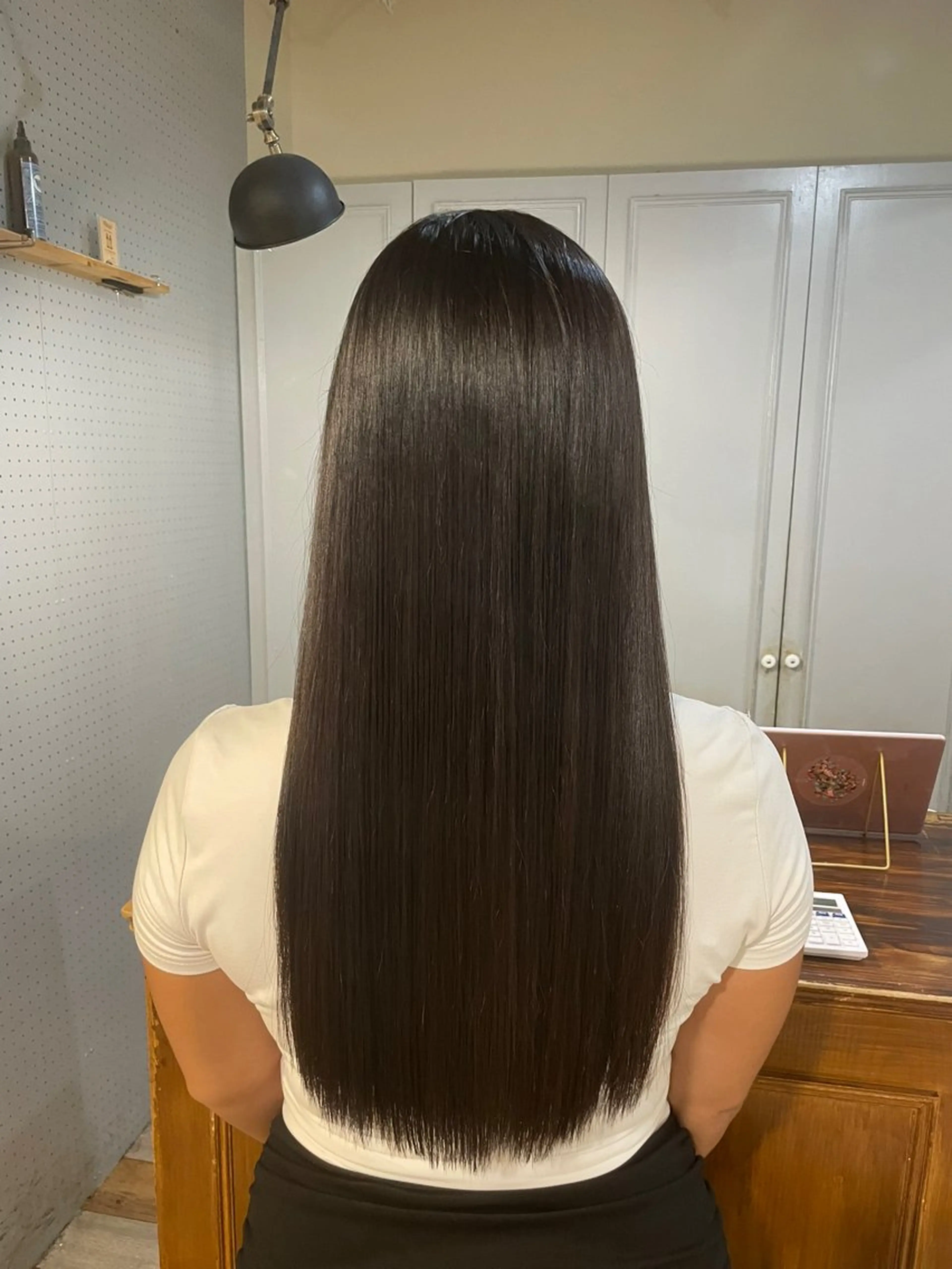 ロング カラー 縮毛矯正 トリートメント 🤩噂のMr.髪ポジ ティブ®️yu🤩のヘアスタイル