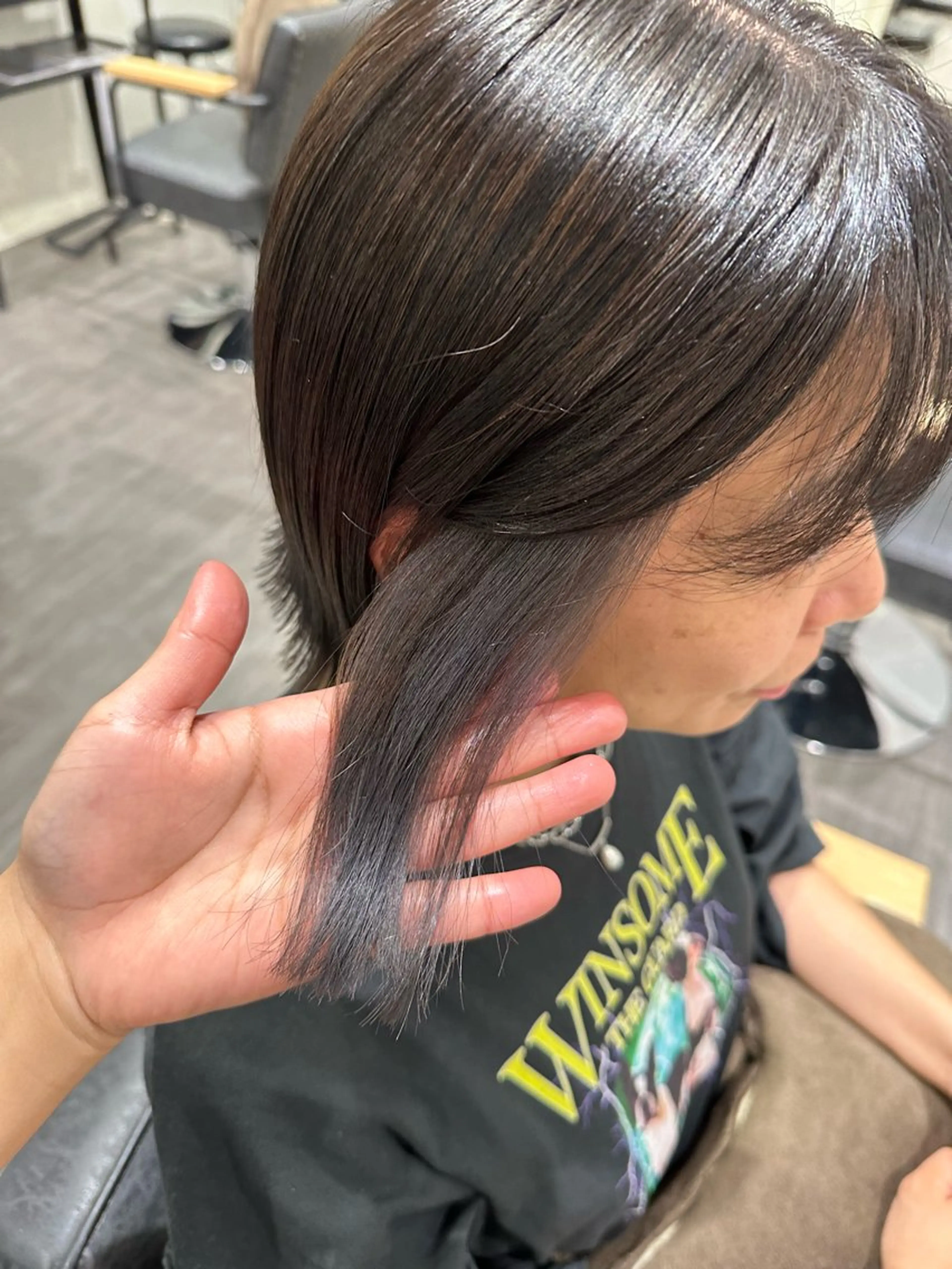 ミディアム カラー 艶髪レイヤー上田 紗也🇰🇷💗のヘアスタイル