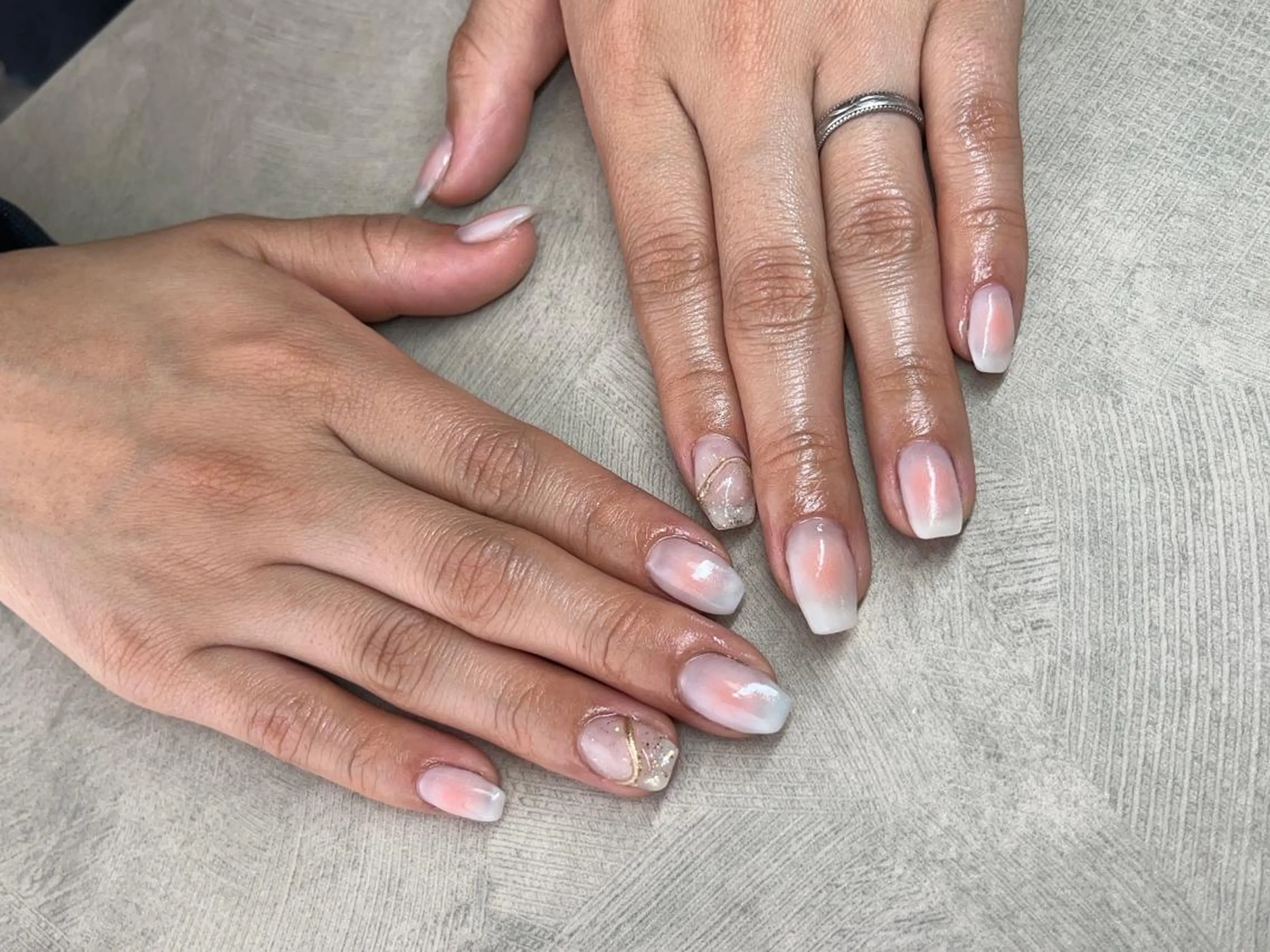 ネイル チークネイル ニュアンスネイル ハンドネイル MIKA ♡のネイルデザイン