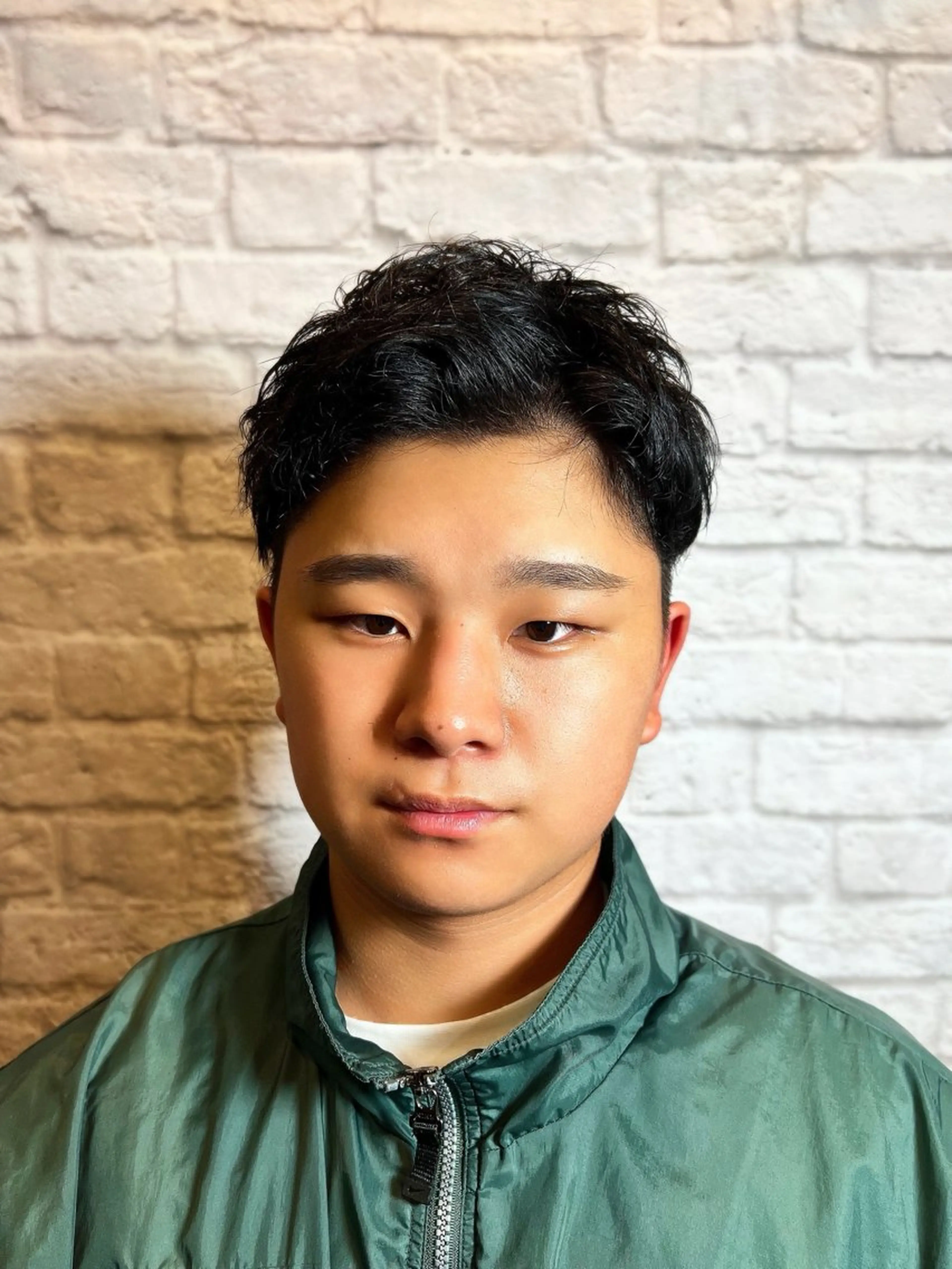 ショート カラー パーマ ヘアアレンジ メンズ カット ヘアセット メンズカット/パーマ 山崎航平💈のヘアスタイル