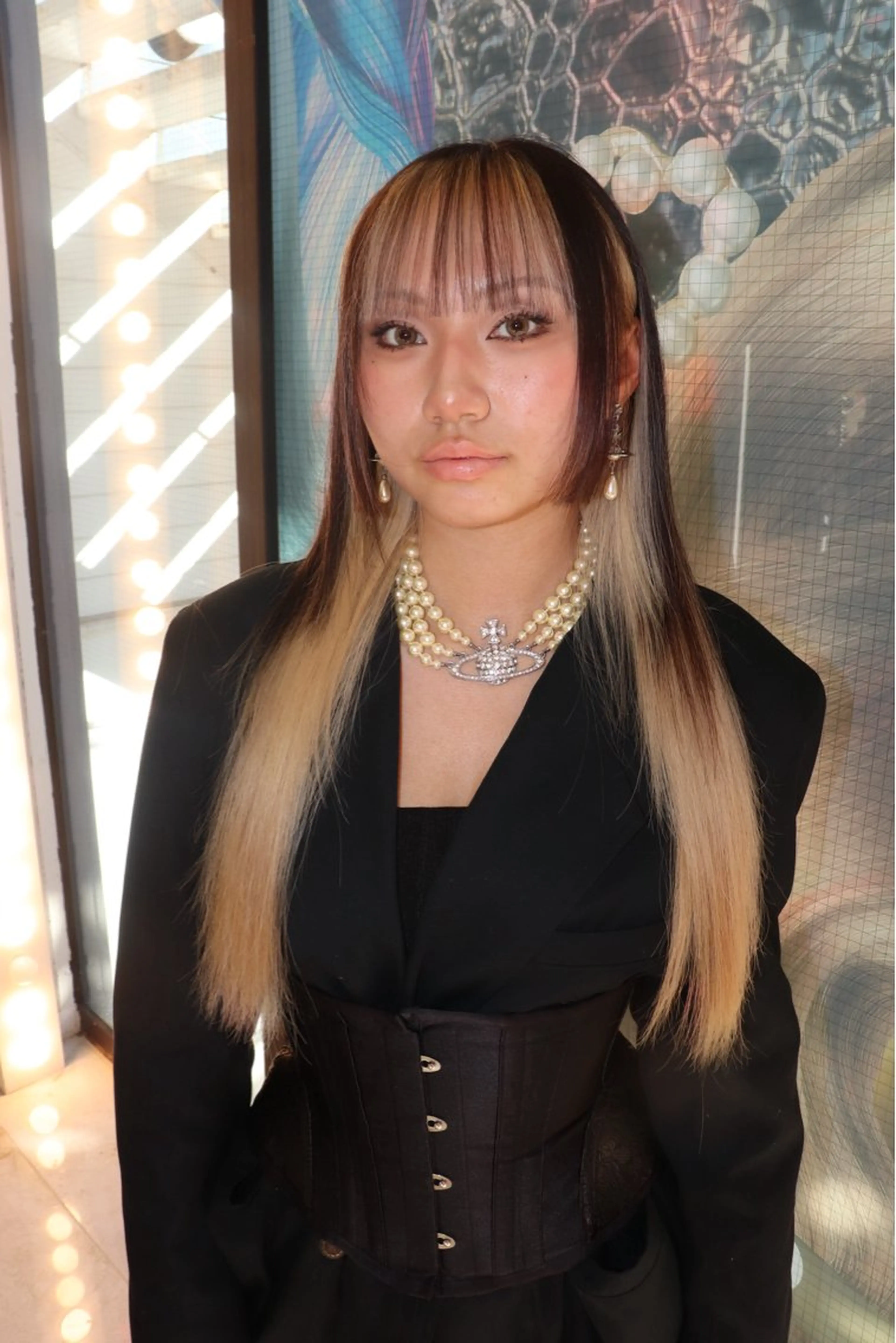 セミロング カラー ヘアアレンジ @kyoniyy KYONIのヘアスタイル