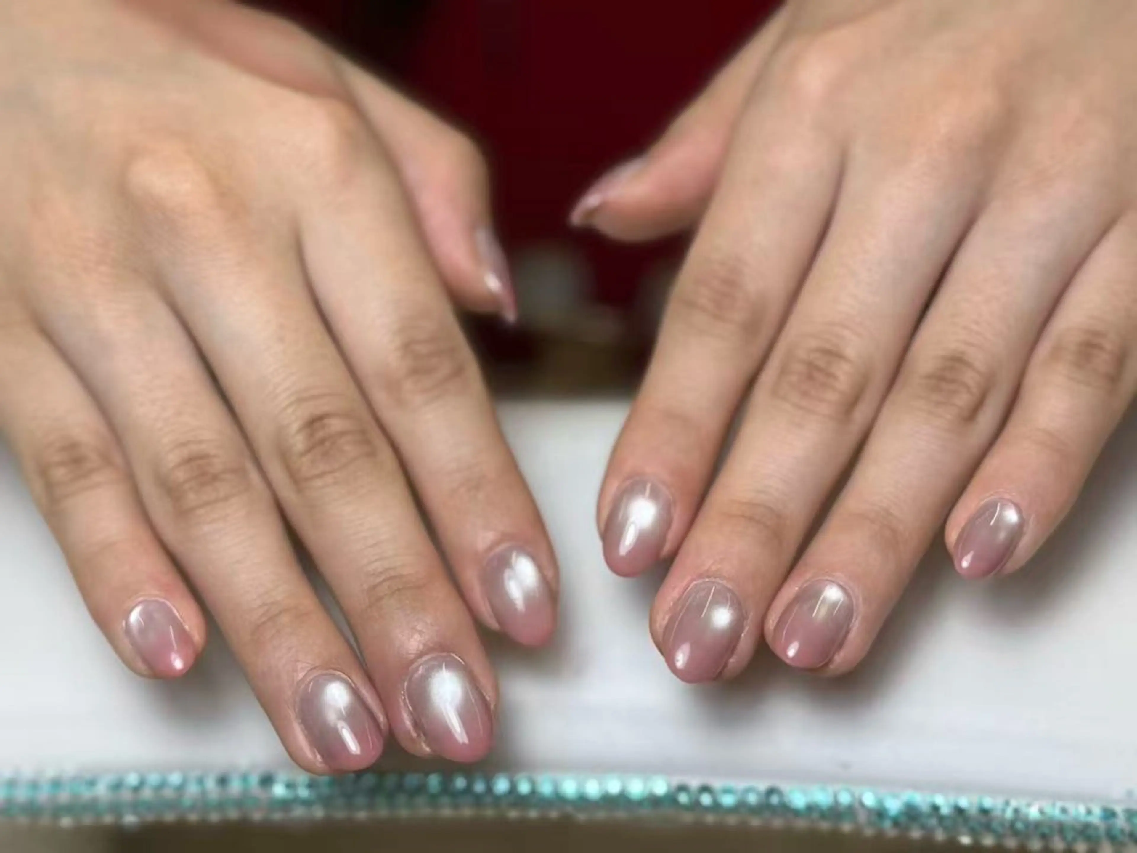 ネイル チークネイル フットネイル フレンチネイル ジェルネイル ガラスフレンチ ハンドネイル エニ キラのネイルデザイン