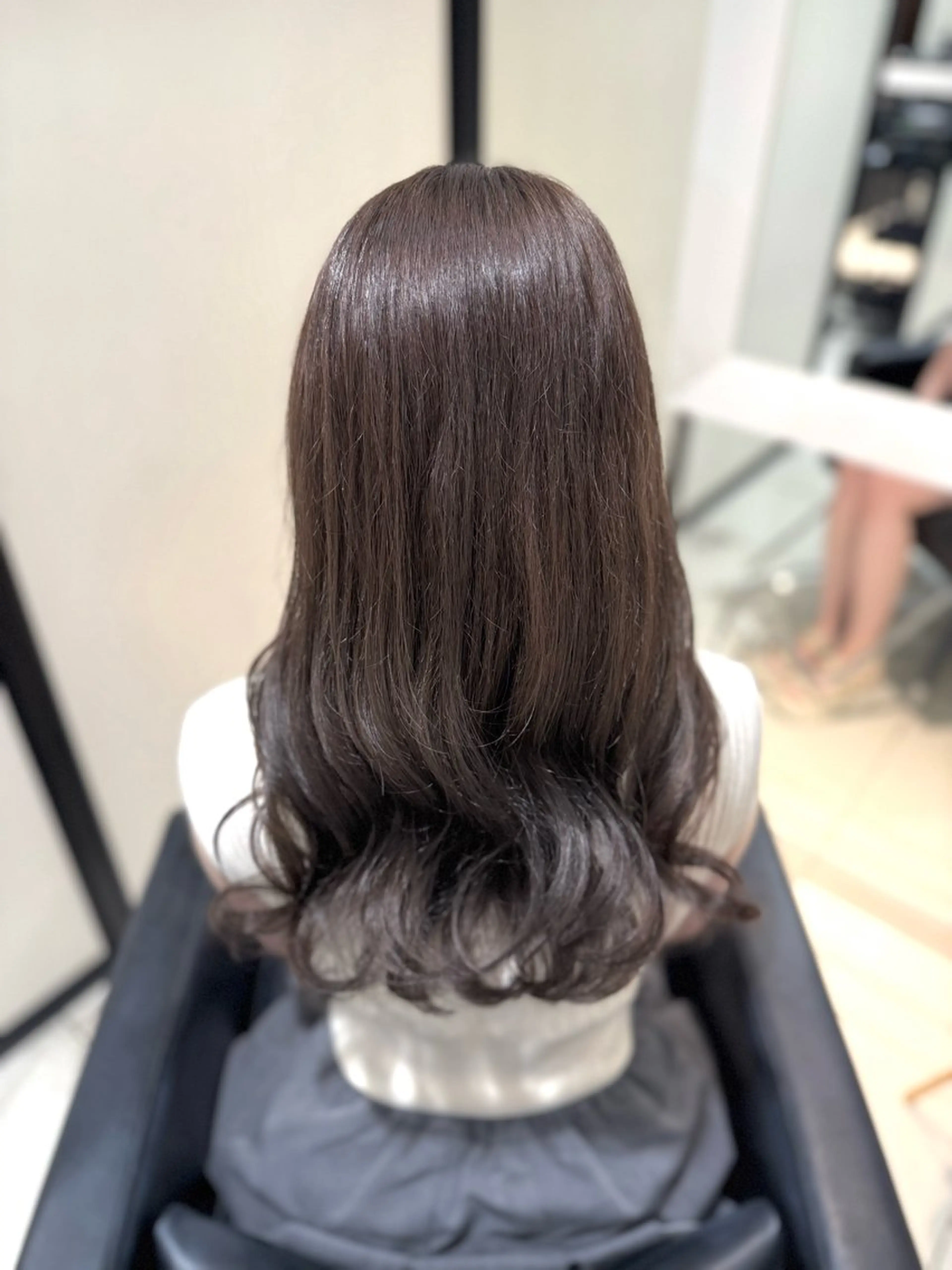 ロング カラー キッズ アッシュ ベージュカラー ラベンダーカラー ラベンダーアッシュ カット ヘアカラー トリートメント グレージュ/透明感/ 韓国ヘア/RISAのヘアスタイル