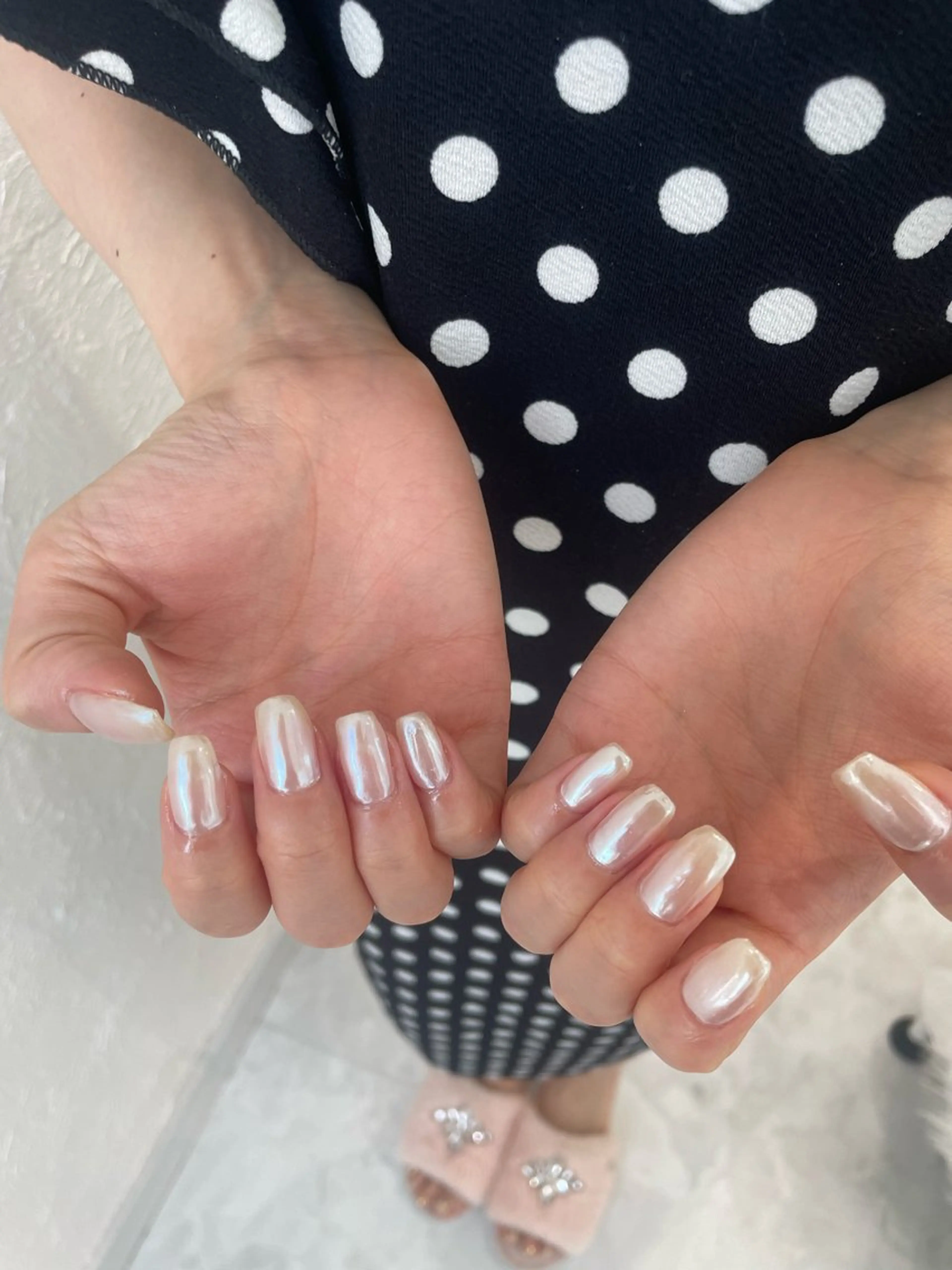 ネイル ミラーネイル ワンカラーネイル Lian nailのネイルデザイン