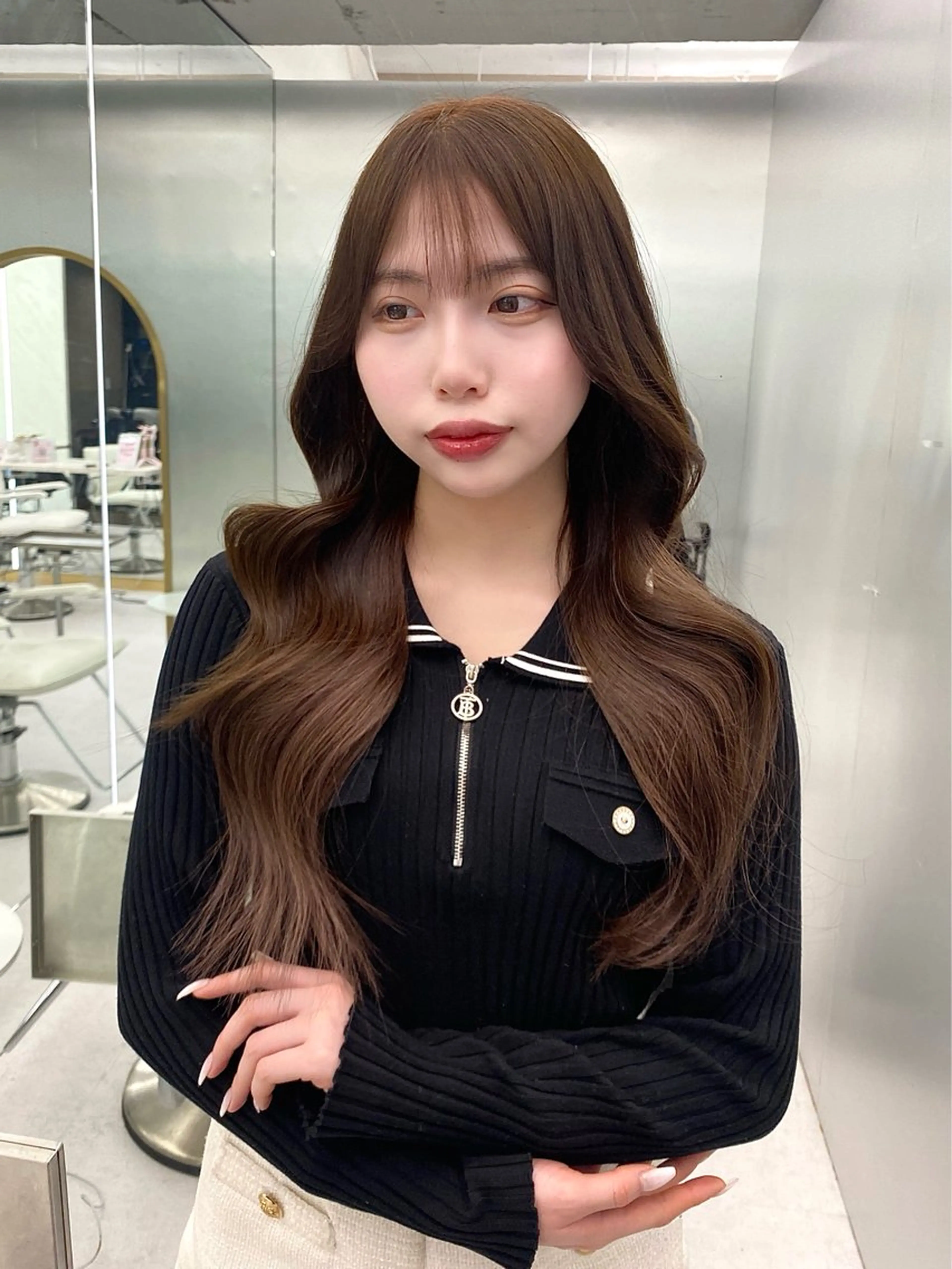 ロング カラー 🖤韓国･網紅 KOYUKI🖤のヘアスタイル