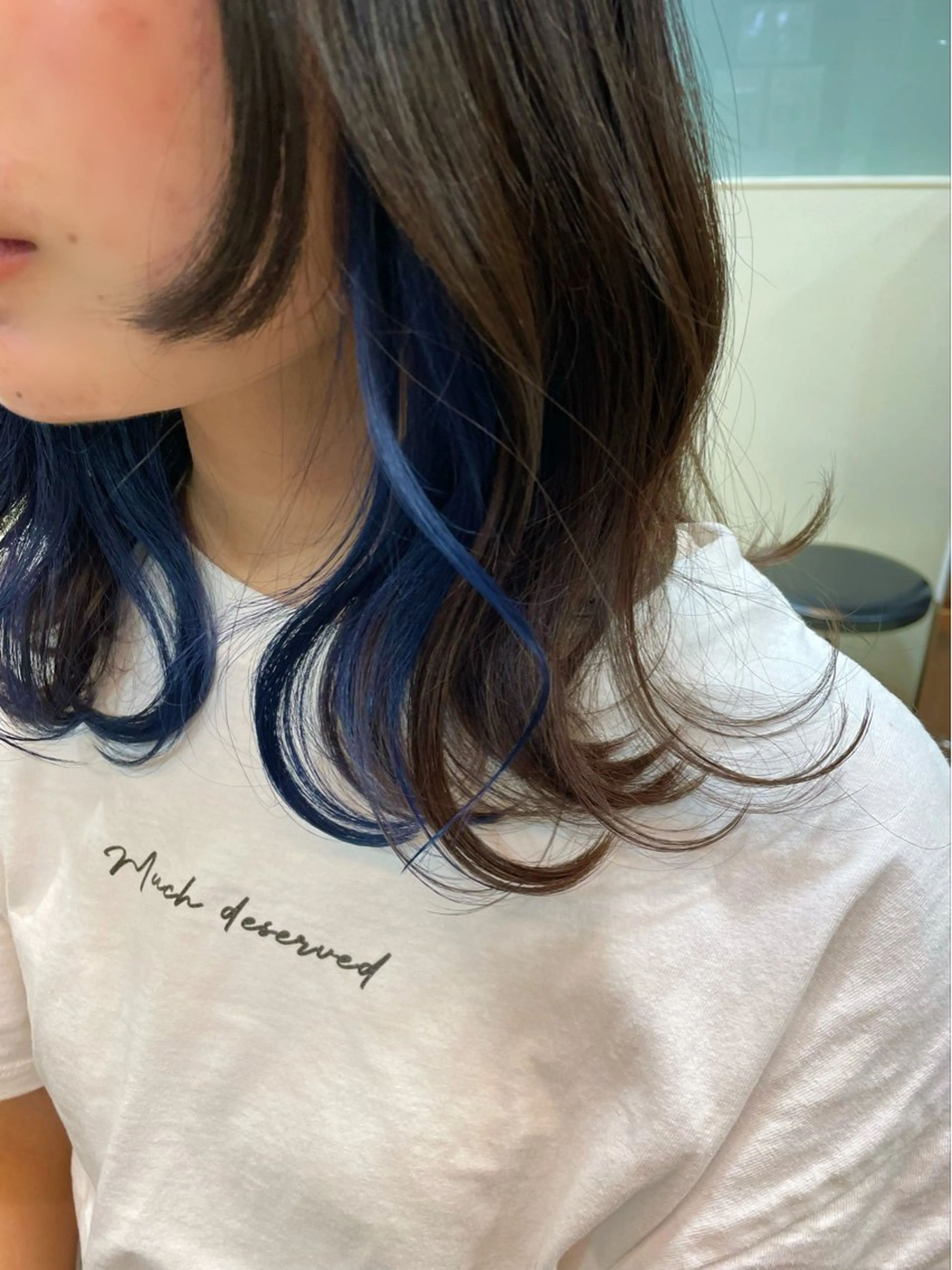 ミディアム カラー エドルカラー インナーカラー 西中島/髪質改善/ 透明感/山川光子のヘアスタイル