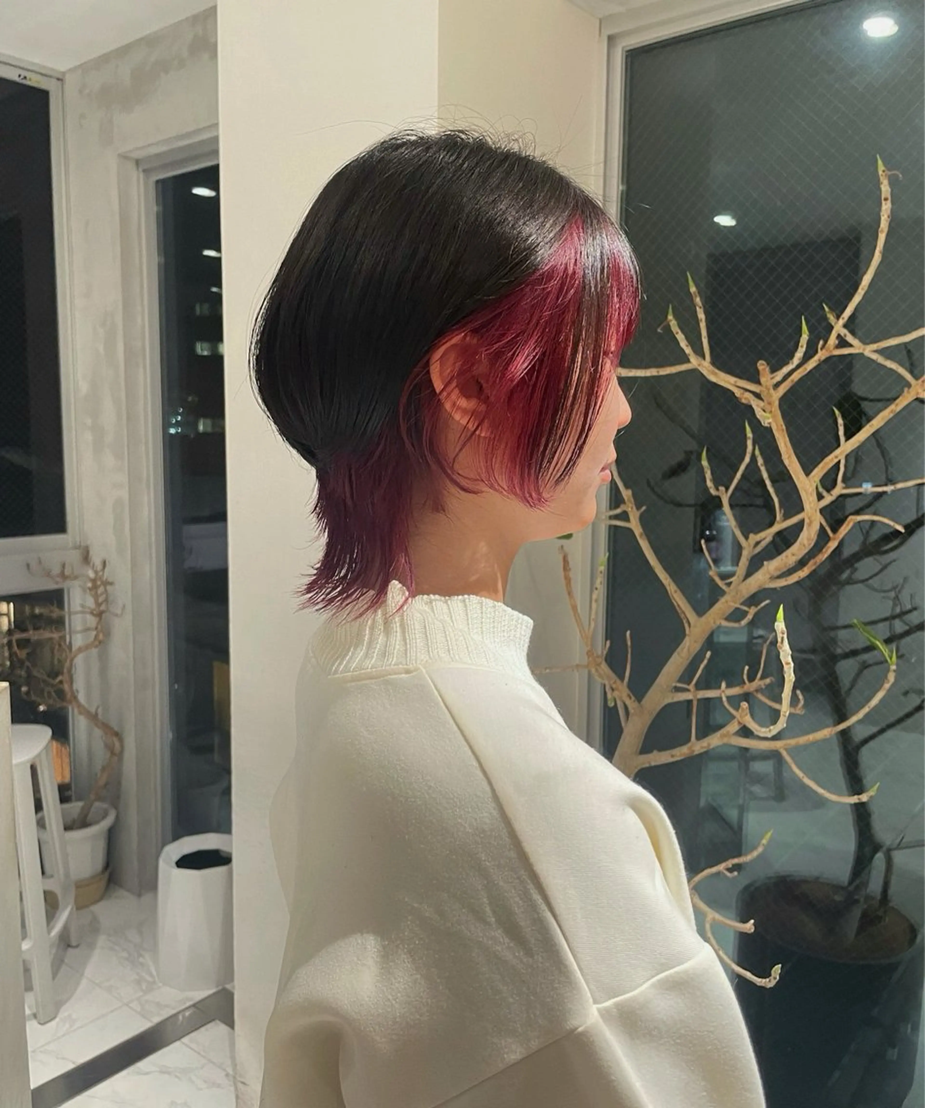ミディアム ヘアカラー RIN⌇ レイヤー⌇ 艶カラー🌙のヘアスタイル