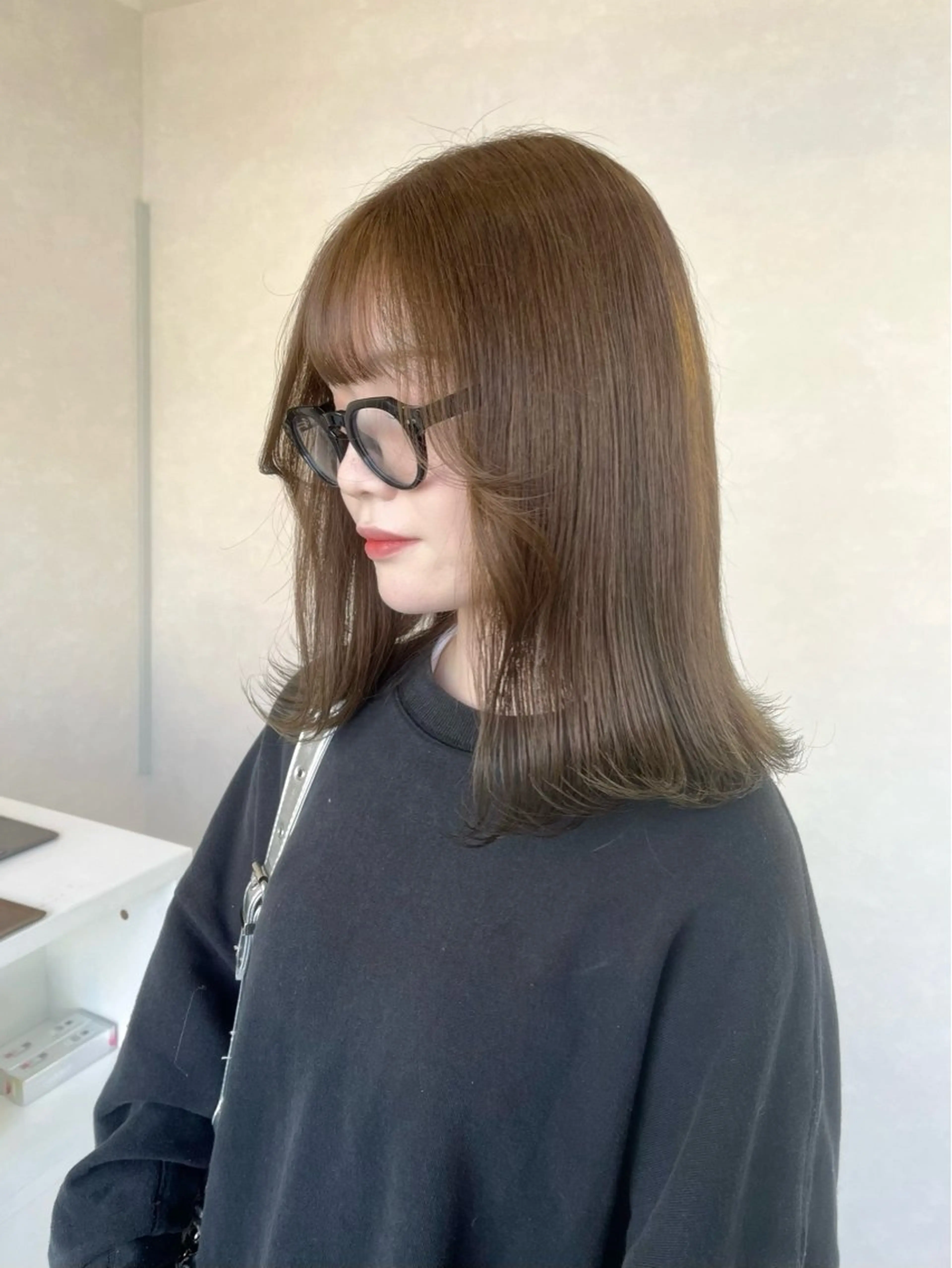 ミディアム カラー ヘアカラー トリートメント mir所属・長山 茉白のヘアスタイル