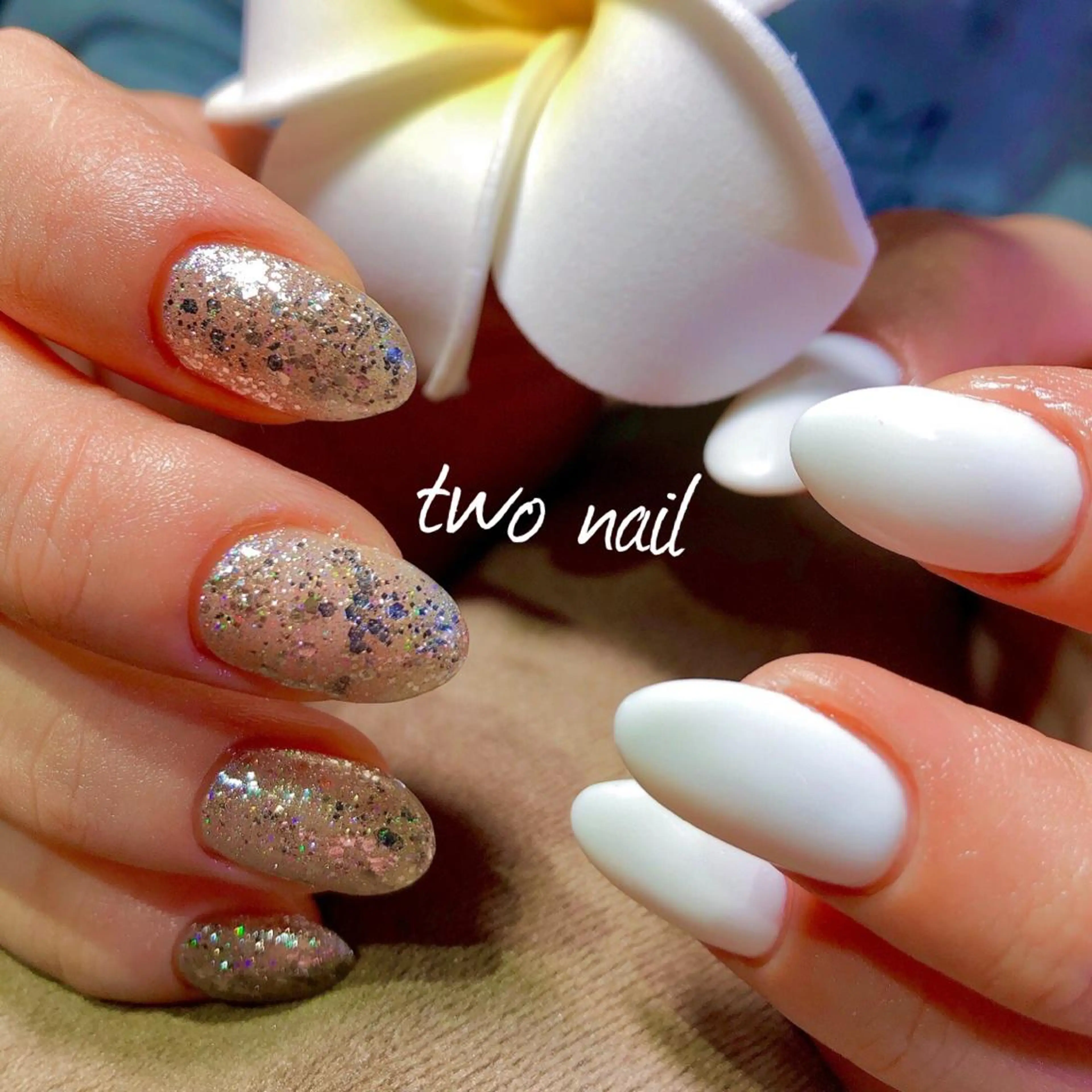 ネイル ラメ(グリッター) two nailのネイルデザイン