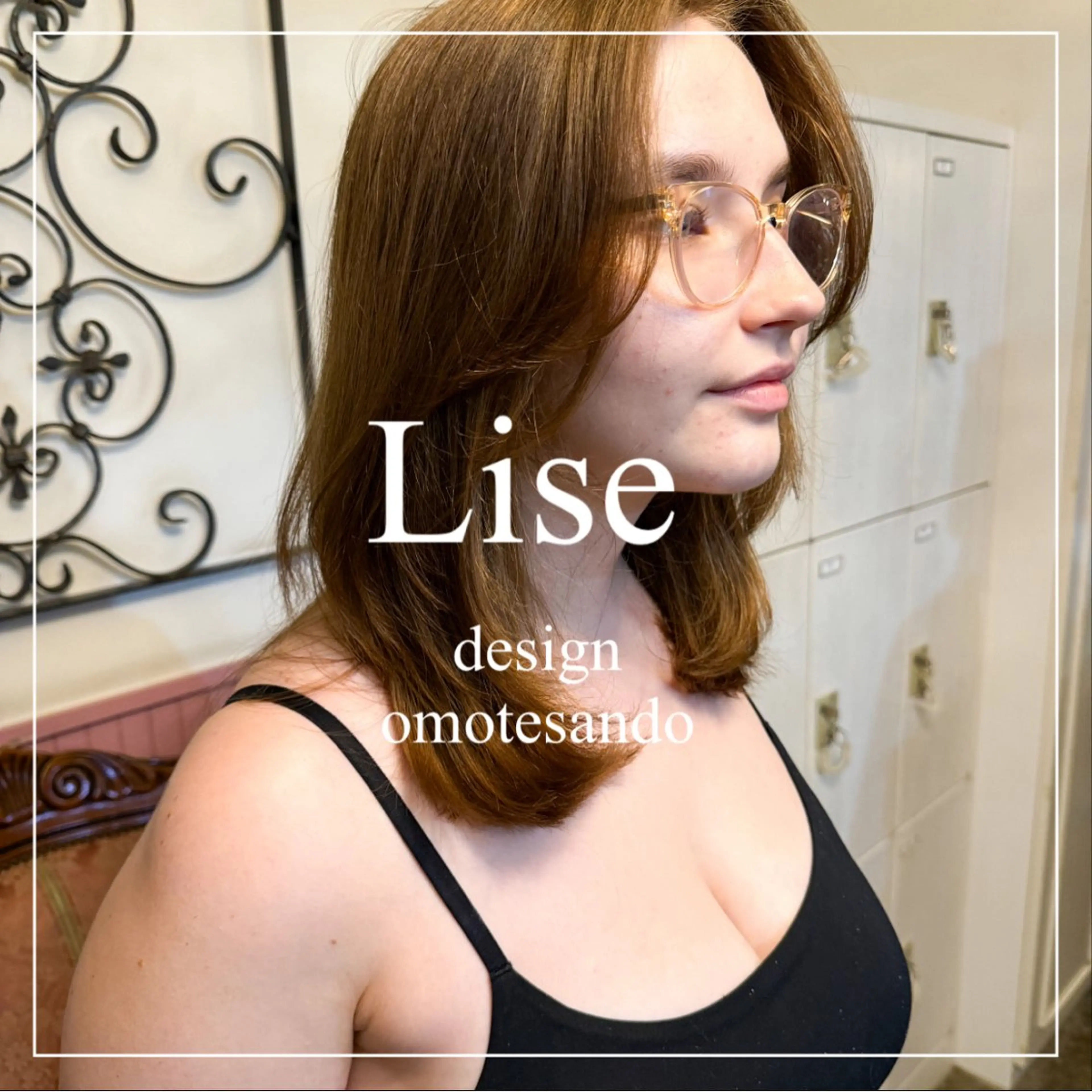 ミディアム カラー パーマ ヘアアレンジ メンズ カット ヘアセット 表参道Lise おおいしおりのヘアスタイル