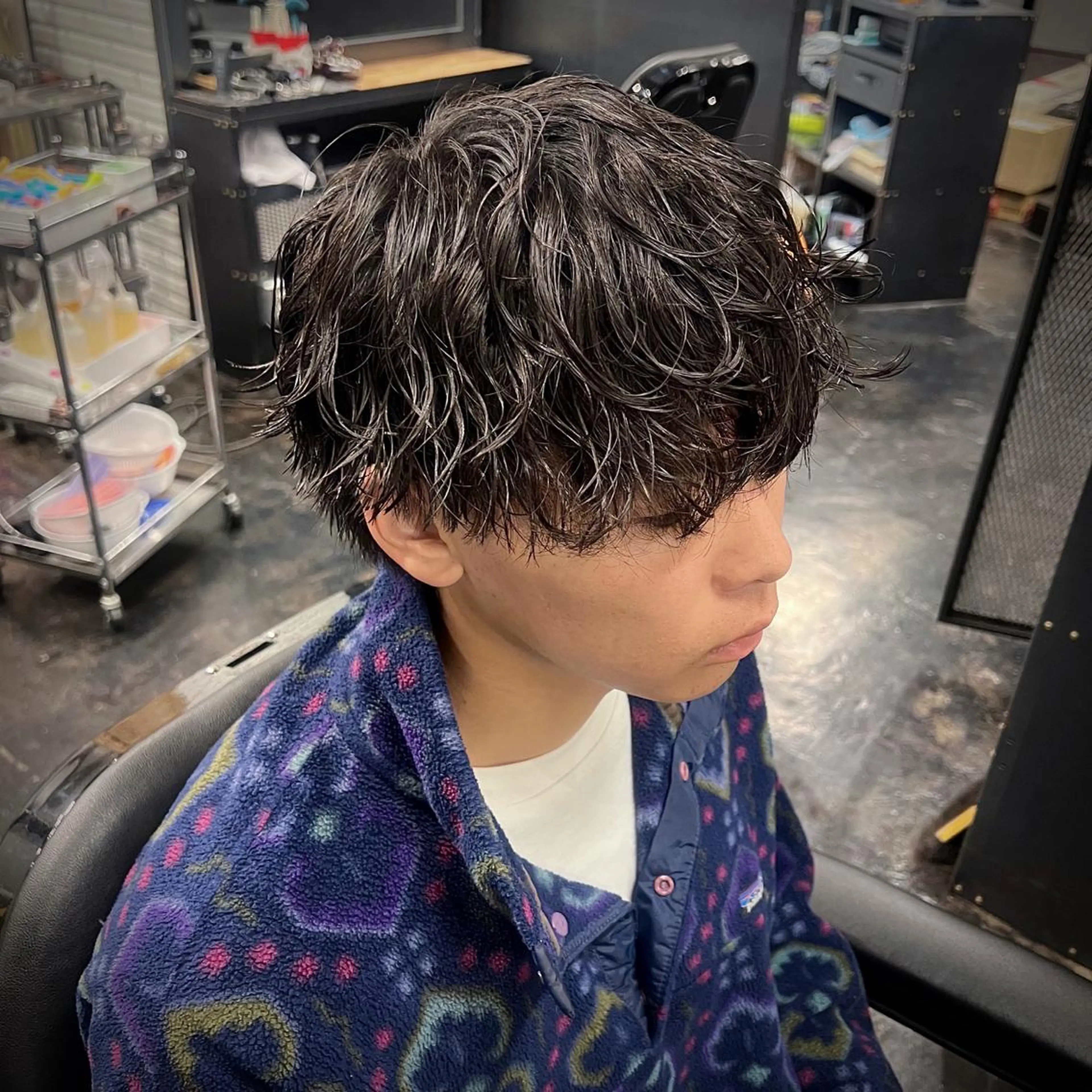 パーマ メンズ メンズパーマ ツイストスパイラルパーマ スパイラルパーマ カット パーマ トリートメント メンズ特化/パーマ/ メッシュ/竜成のヘアスタイル