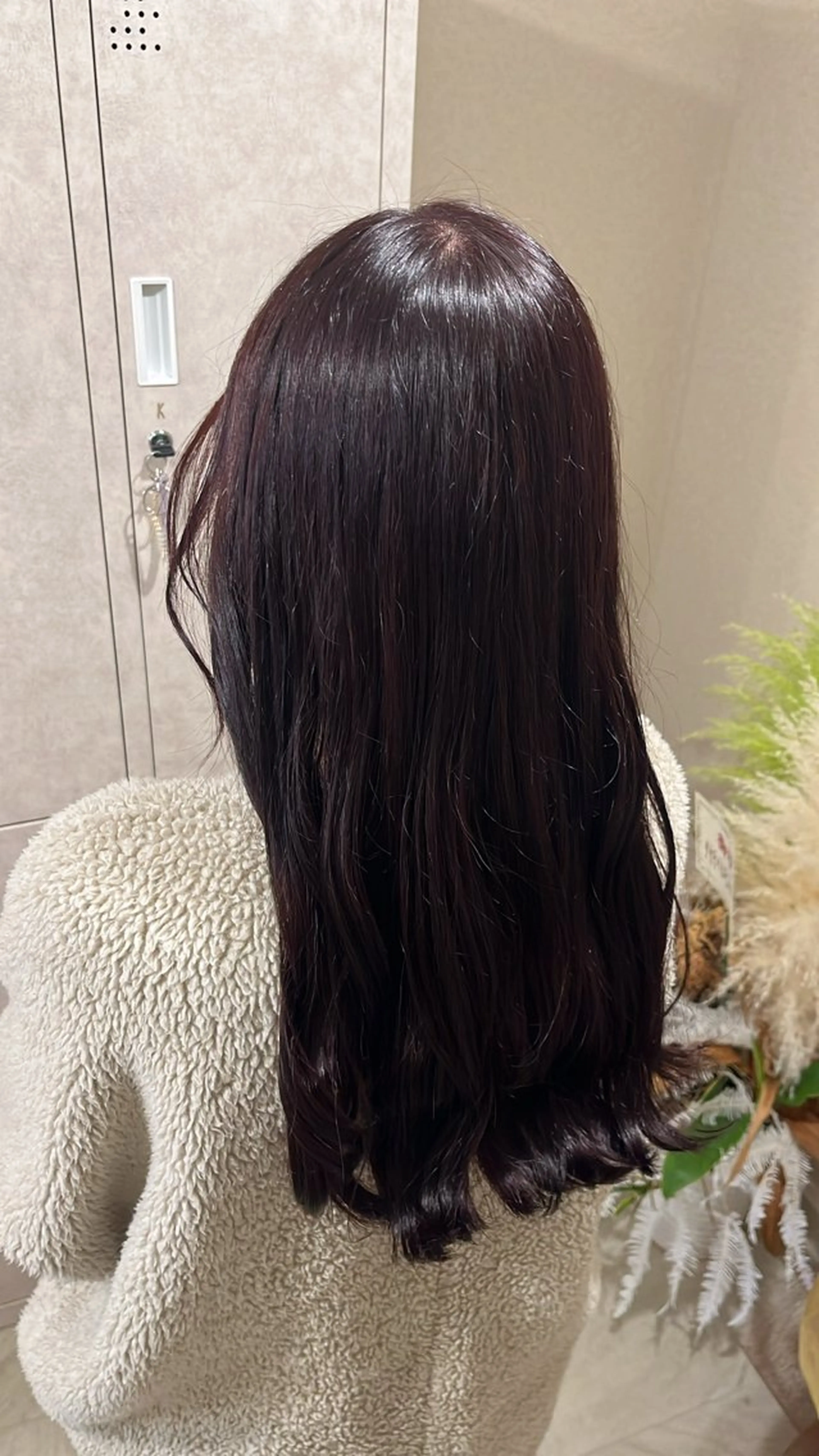 カラー レッドカラー カット ヘアカラー 来夢 (らむ)のヘアスタイル