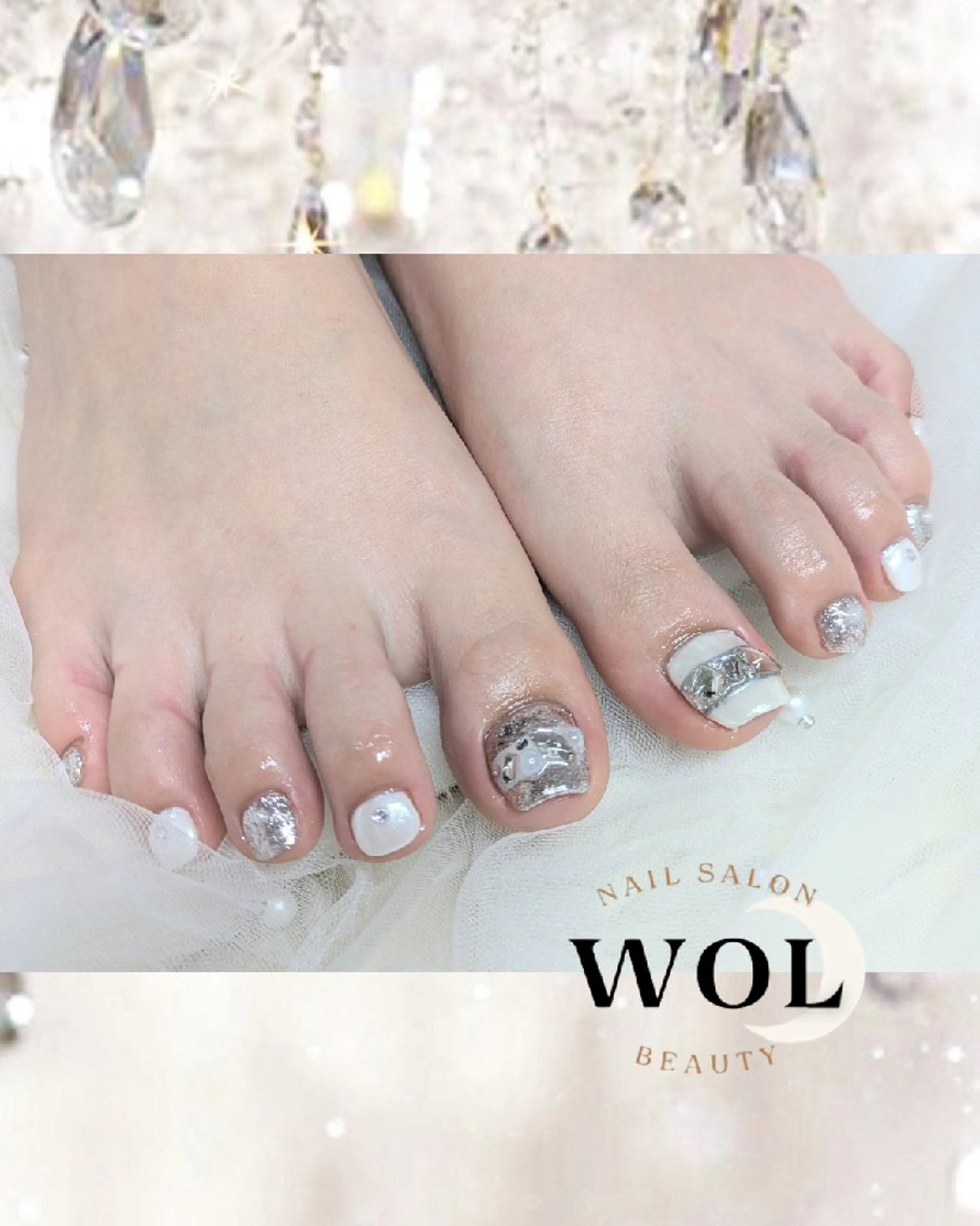 ネイル フットネイル nailsalon🌙WOL所属・WOL🌙 momokoのネイルデザイン