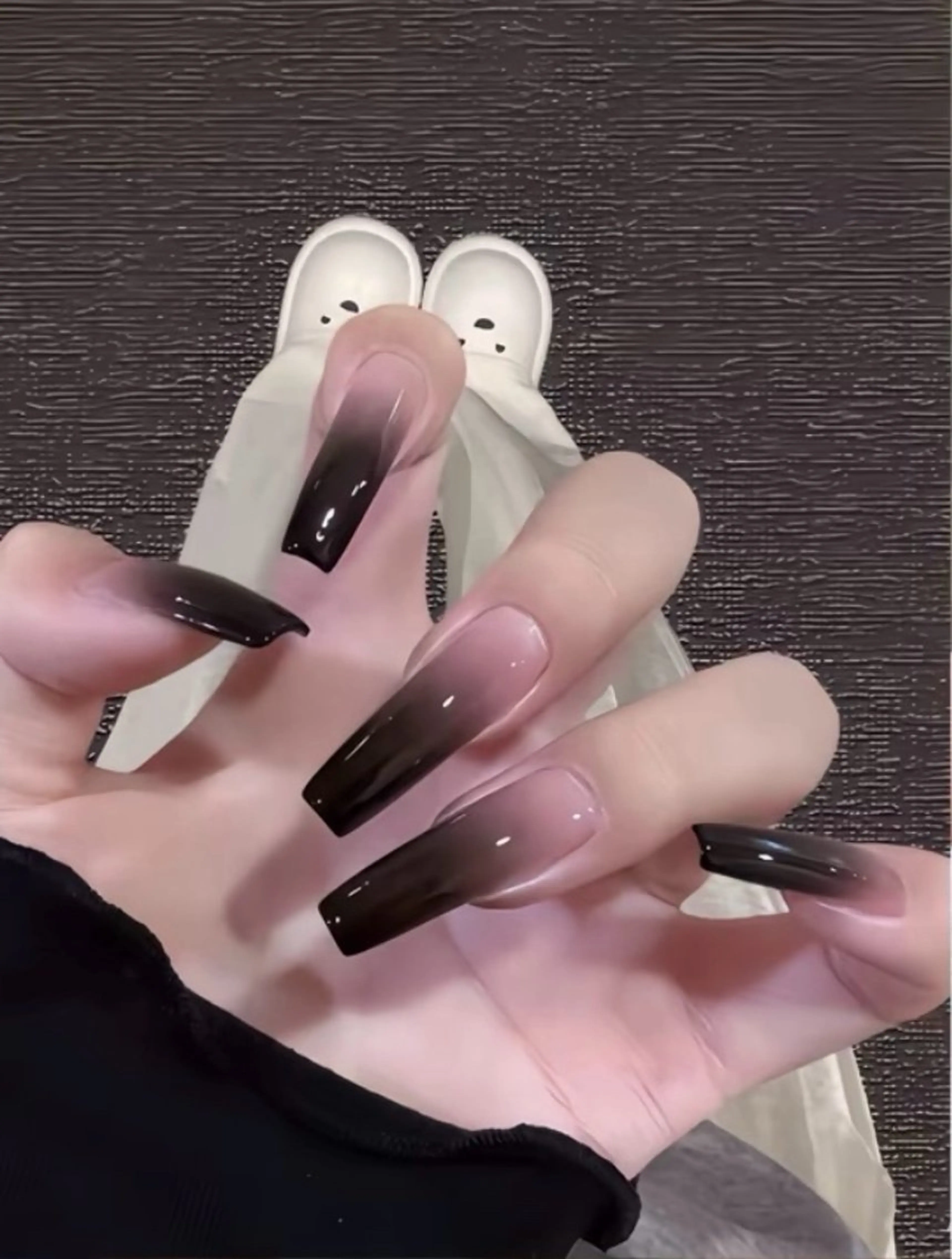 ネイル 長さ出し フレンチネイル ジェルネイル 韓国ネイル マグネットネイル sun nail池袋 モデル募集のネイルデザイン