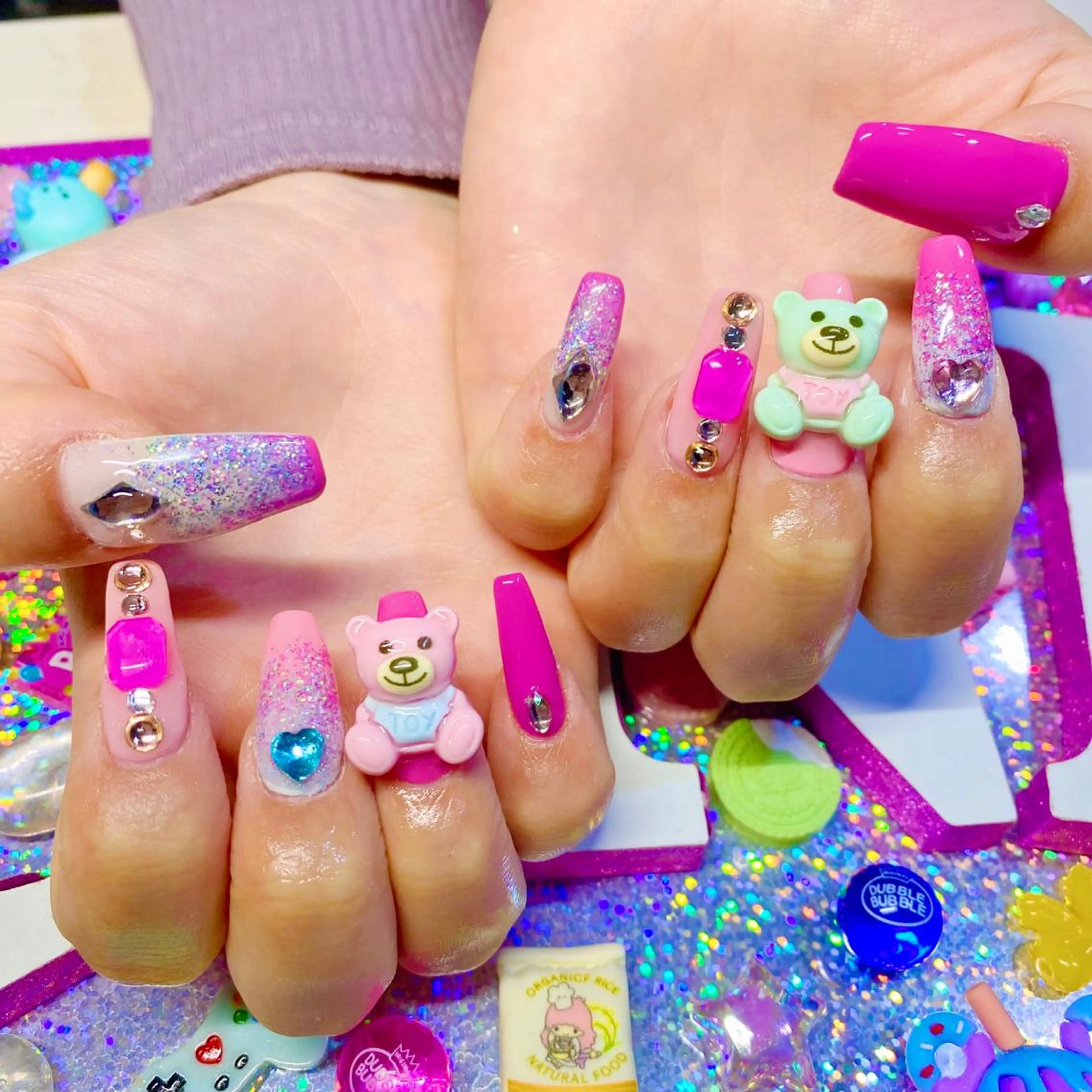 ネイル アートネイル クリアネイル ジェルネイル ニュアンスネイル オフィスネイル 8appy YUKITIN.Bのネイルデザイン