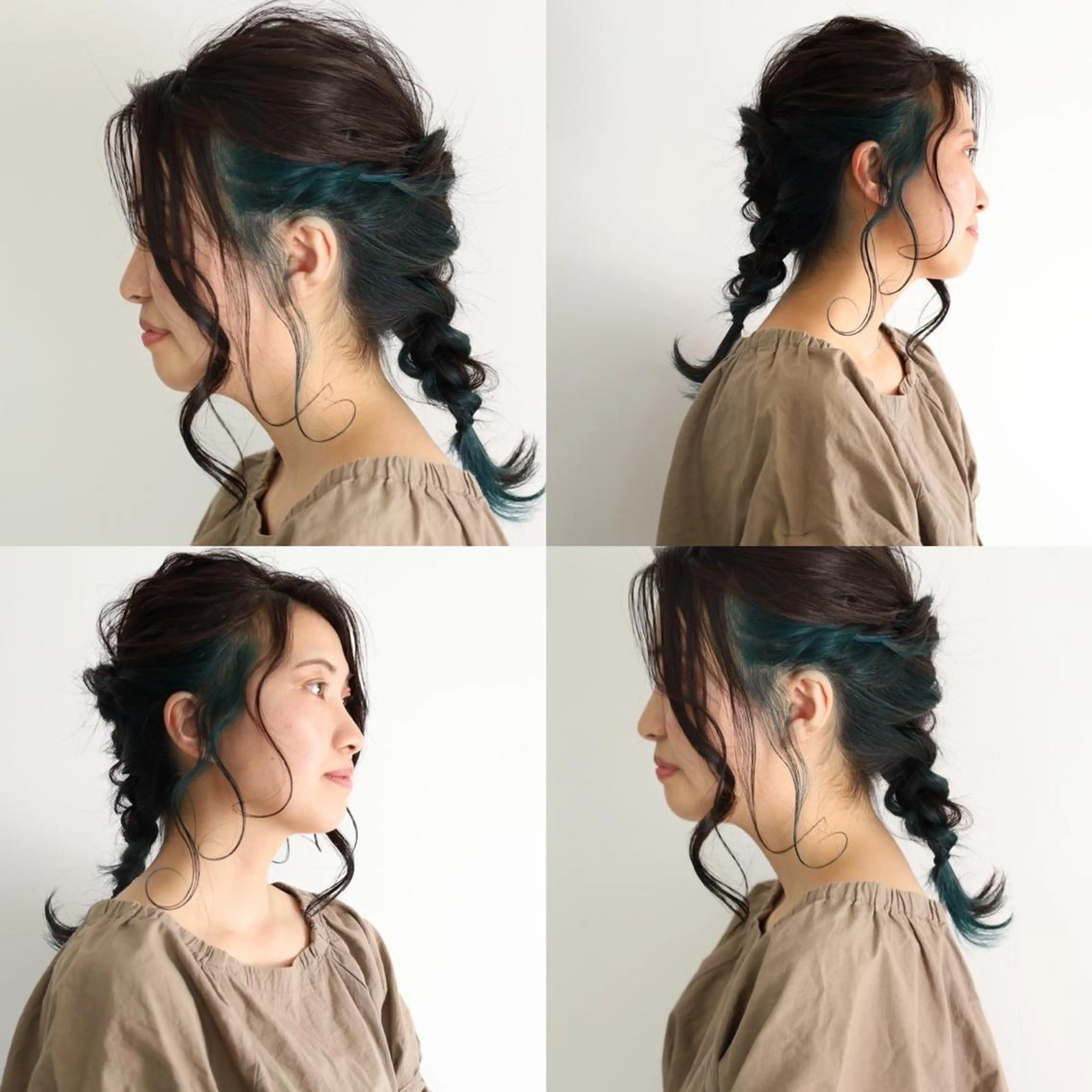 ミディアム ヘアカラー 難しい髪質の縮毛矯正 高岡/射水/髪質改善のヘアスタイル