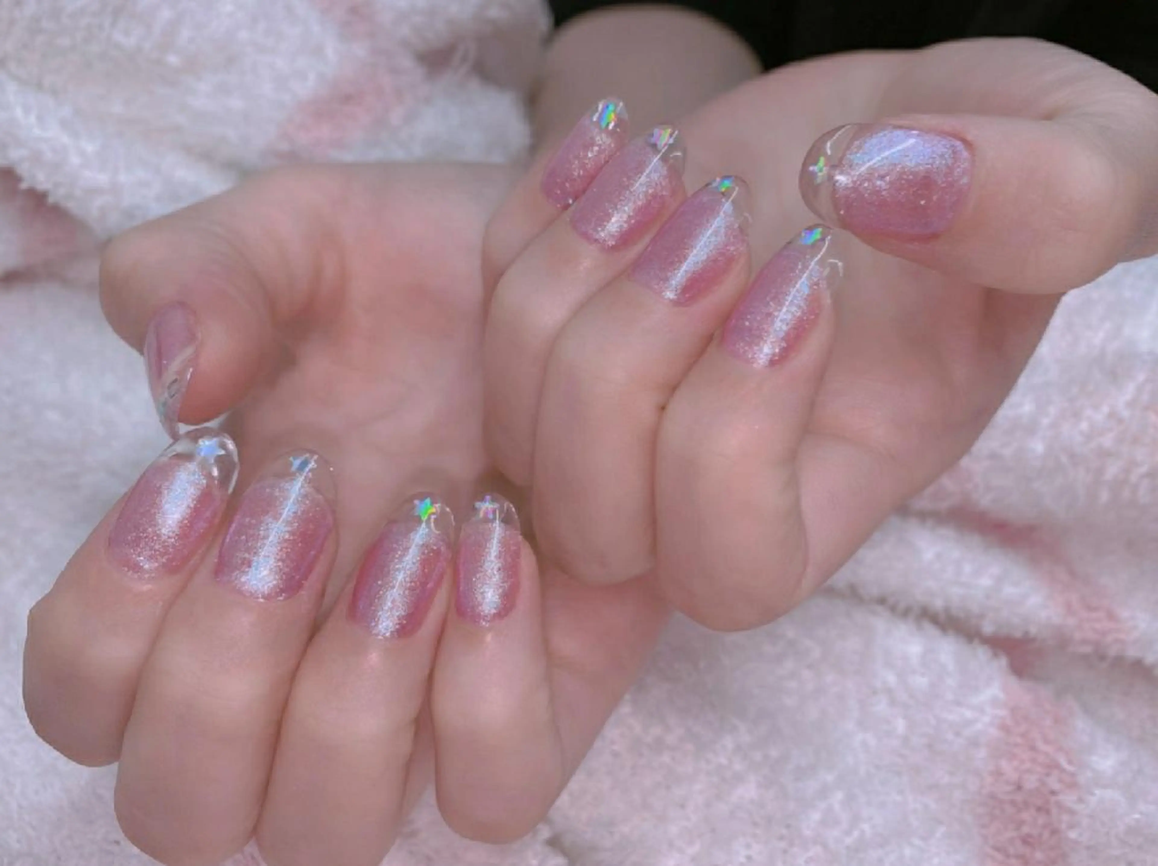 ネイル クリアネイル フレンチネイル Nail Salon L'arc所属・💊大阪/心斎橋 moni🧠のネイルデザイン