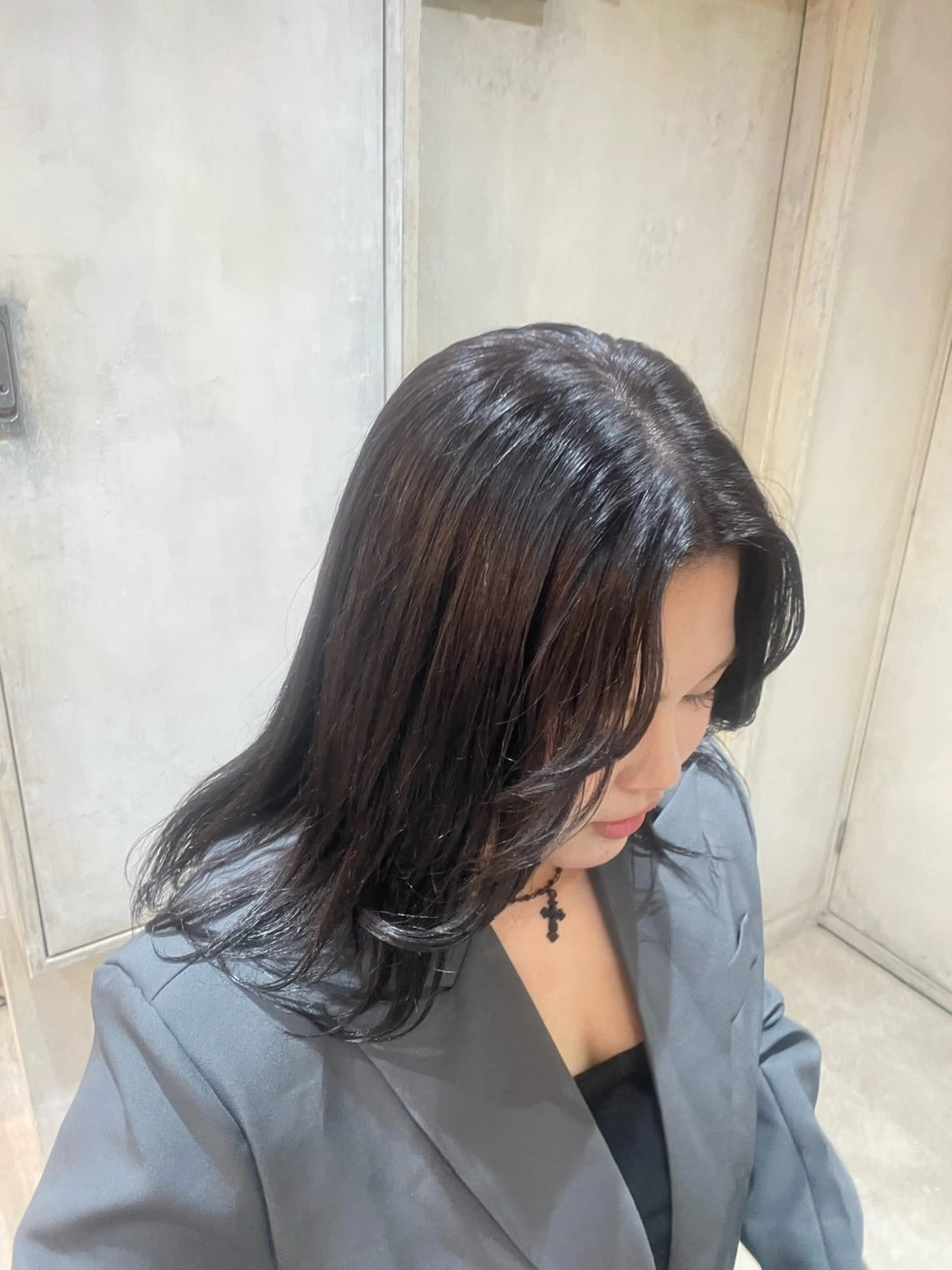 セミロング 🩵Lutia新宿 ヒイラギ🩵のヘアスタイル