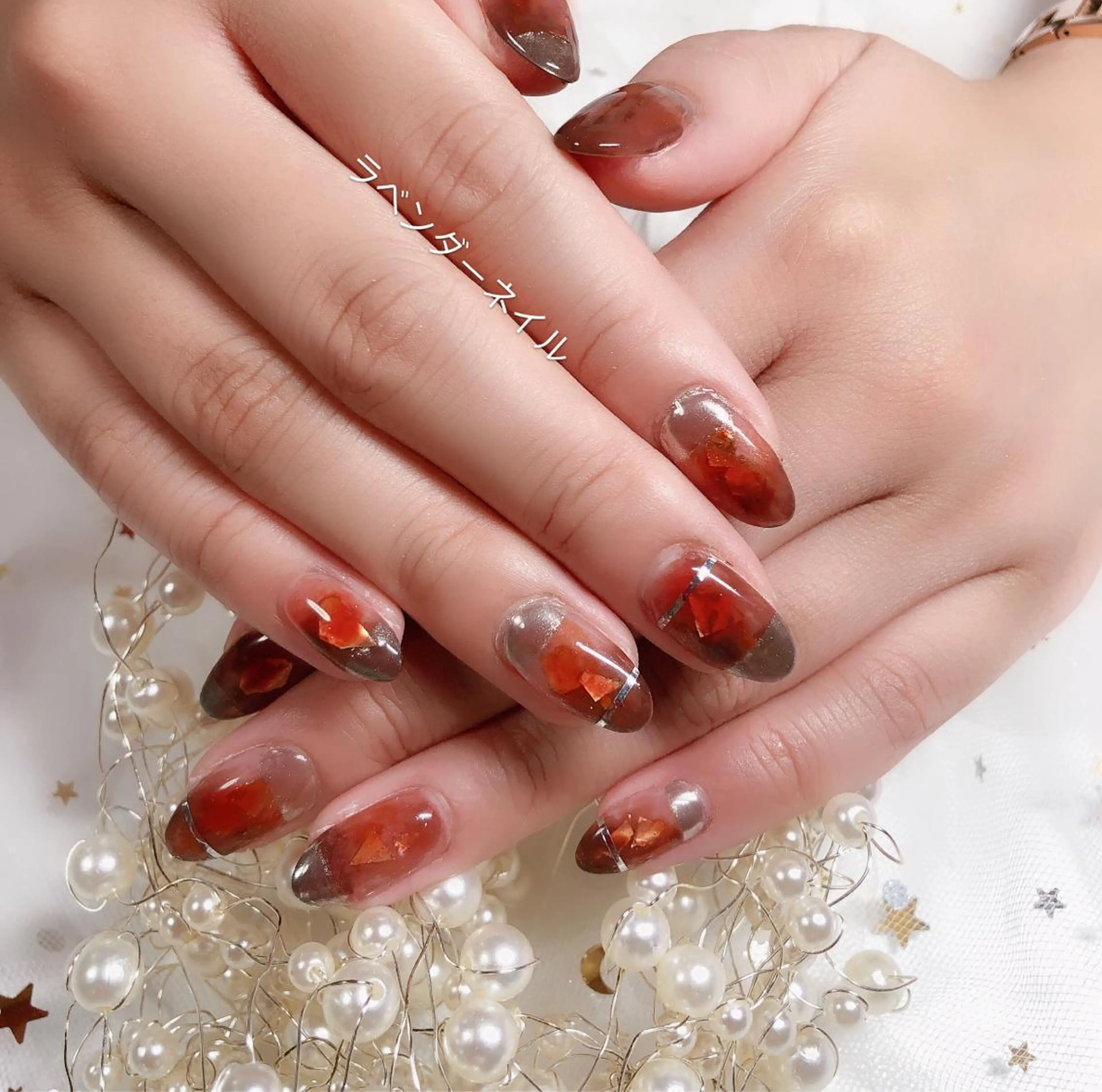 ネイル ラベンダー💖日暮里 ルル💖ネイルのネイルデザイン