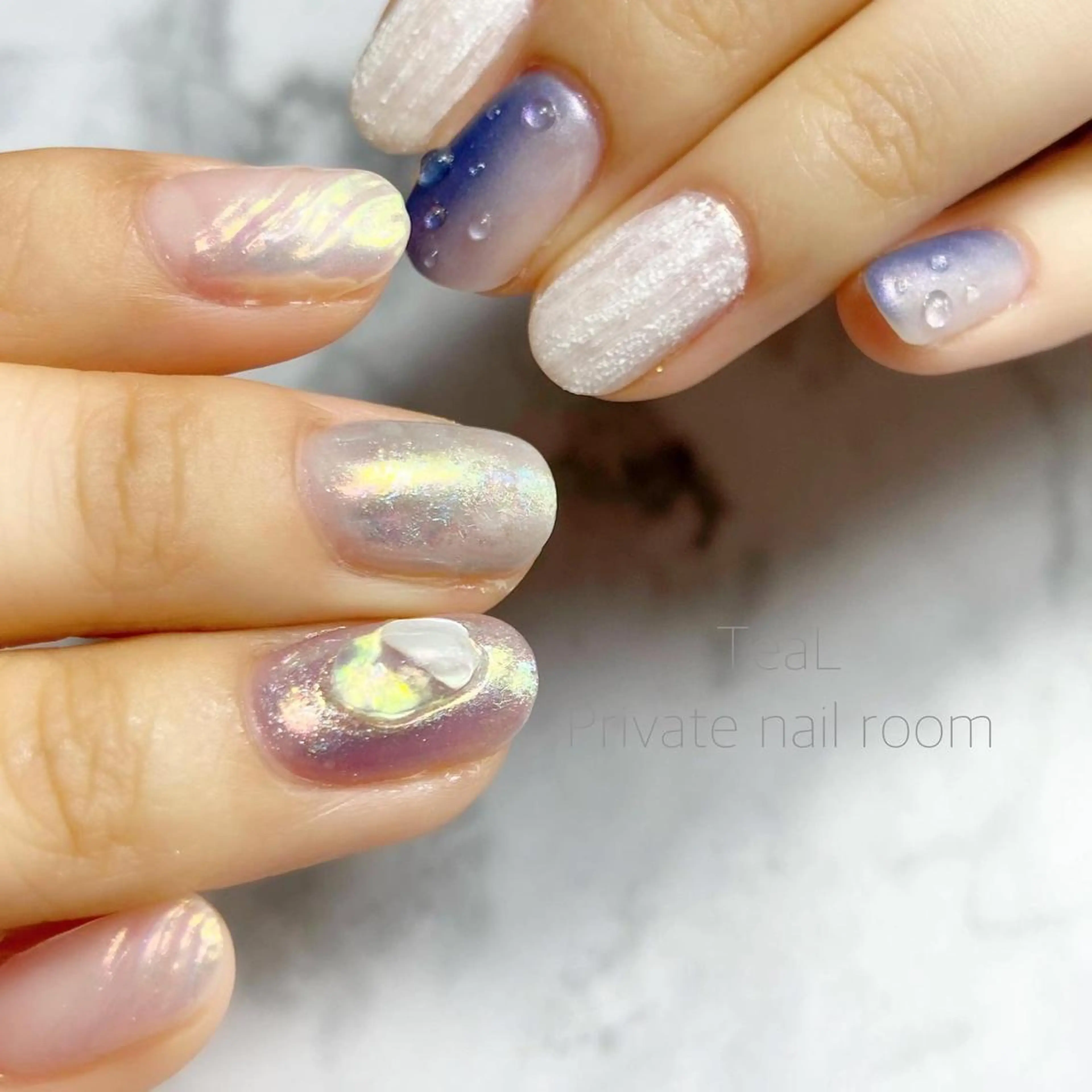 ネイル ハンドネイル TeaL nailのネイルデザイン