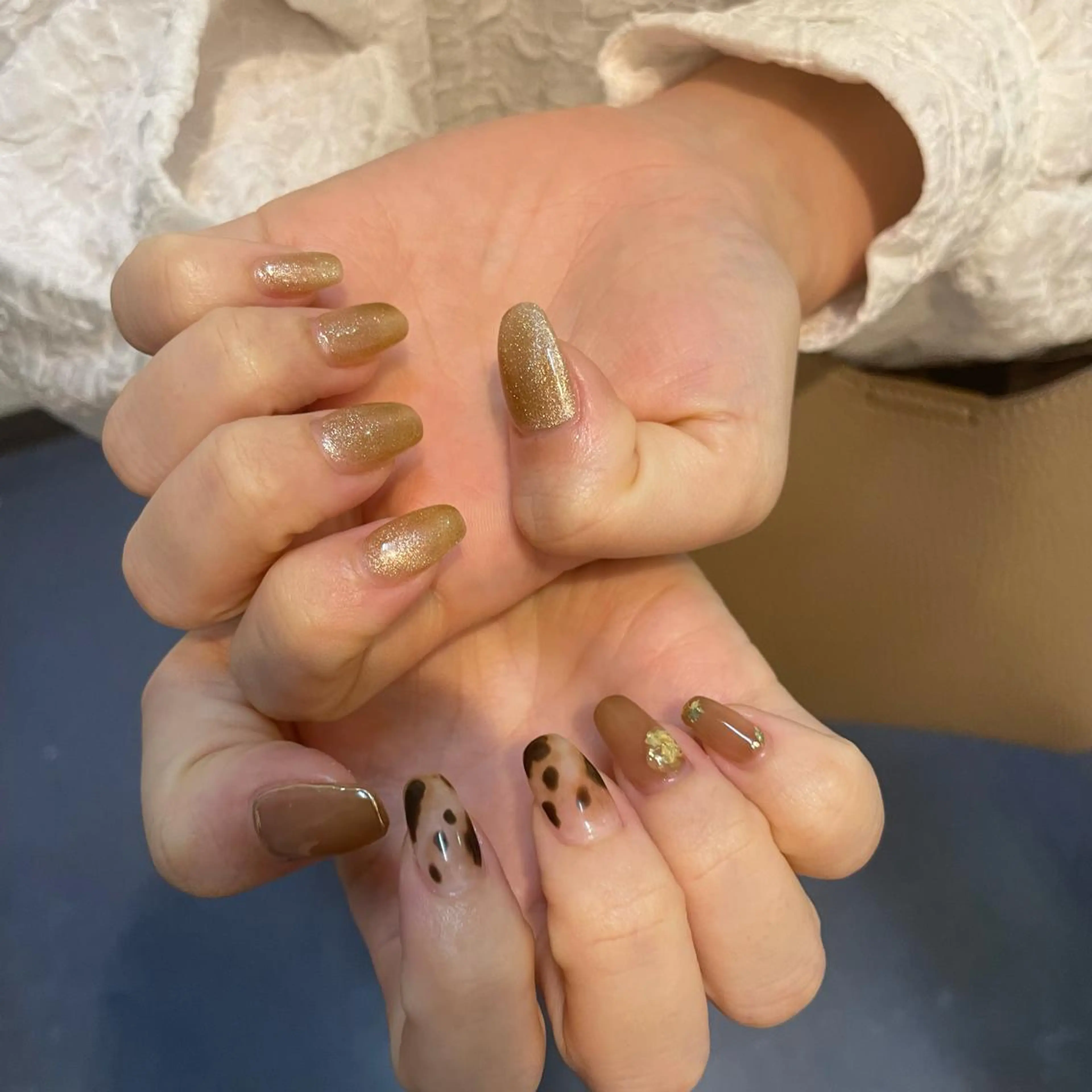 ネイル アニマル柄 持ち込み ハンドネイル miu nail所属・MIUNail YUMIのネイルデザイン