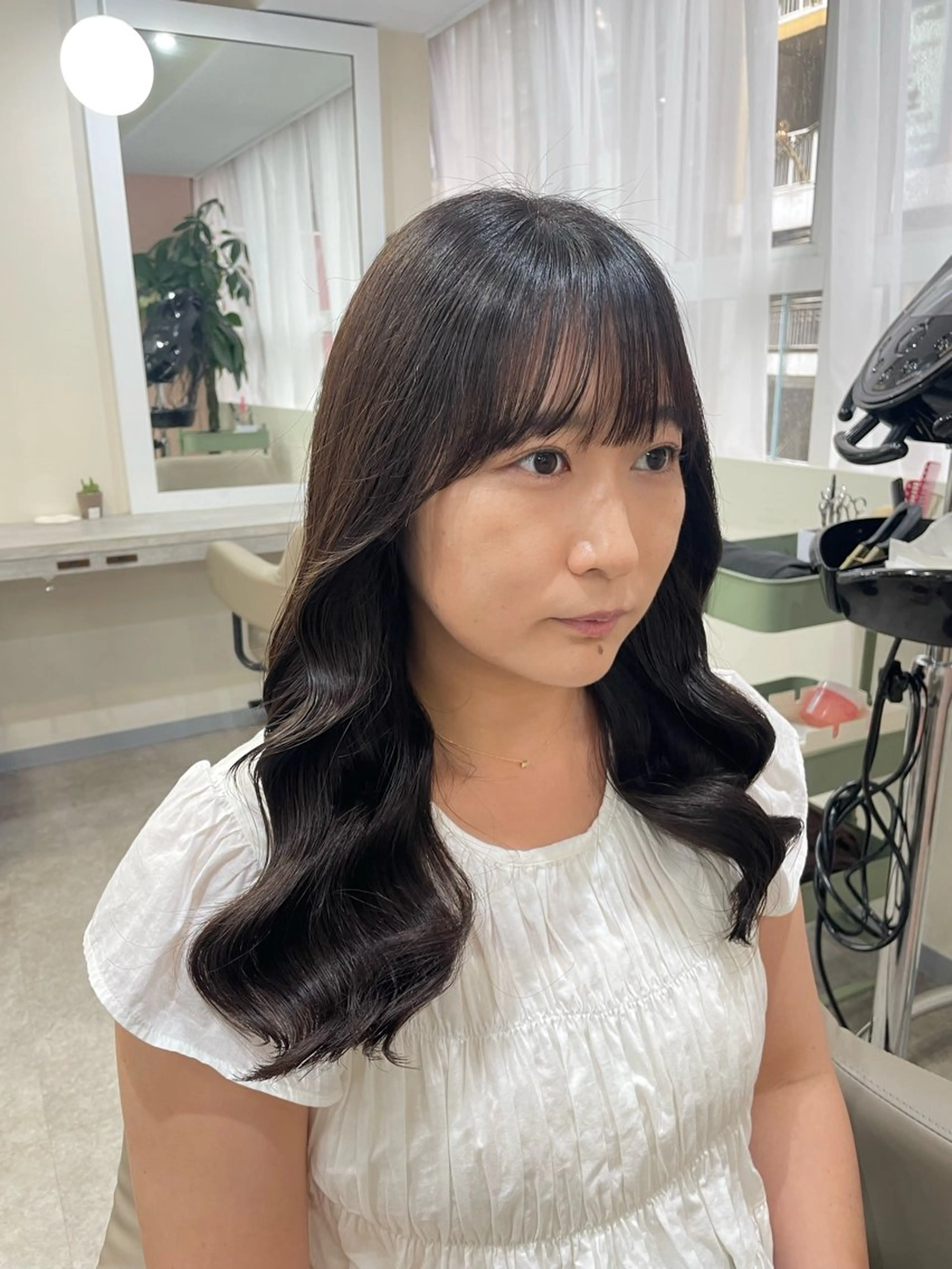 ロング 韓国風パーマ/ヘア セット/店長みづきのヘアスタイル