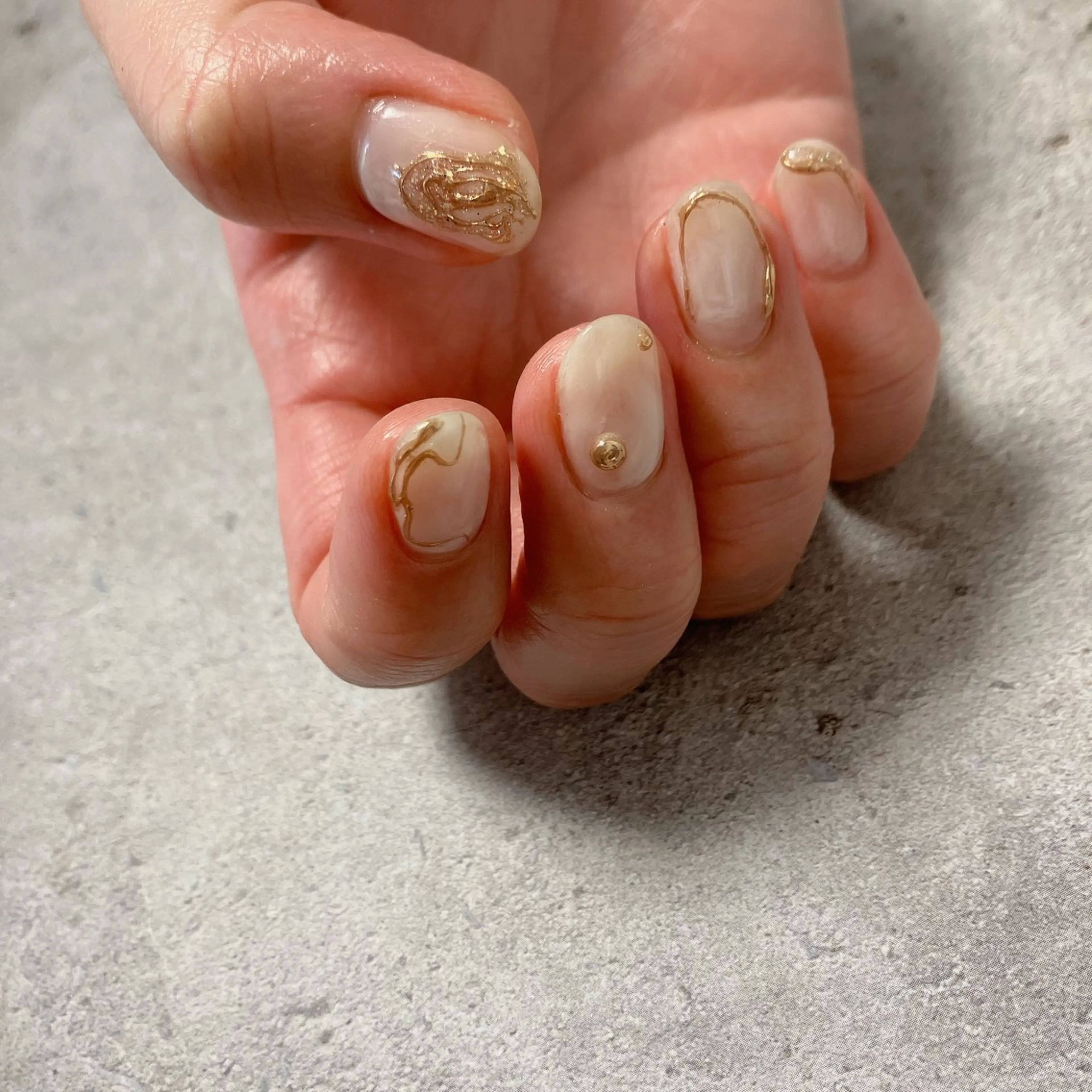 ネイル アートネイル ニュアンスネイル ハンドネイル nailsalon Asryのネイルデザイン