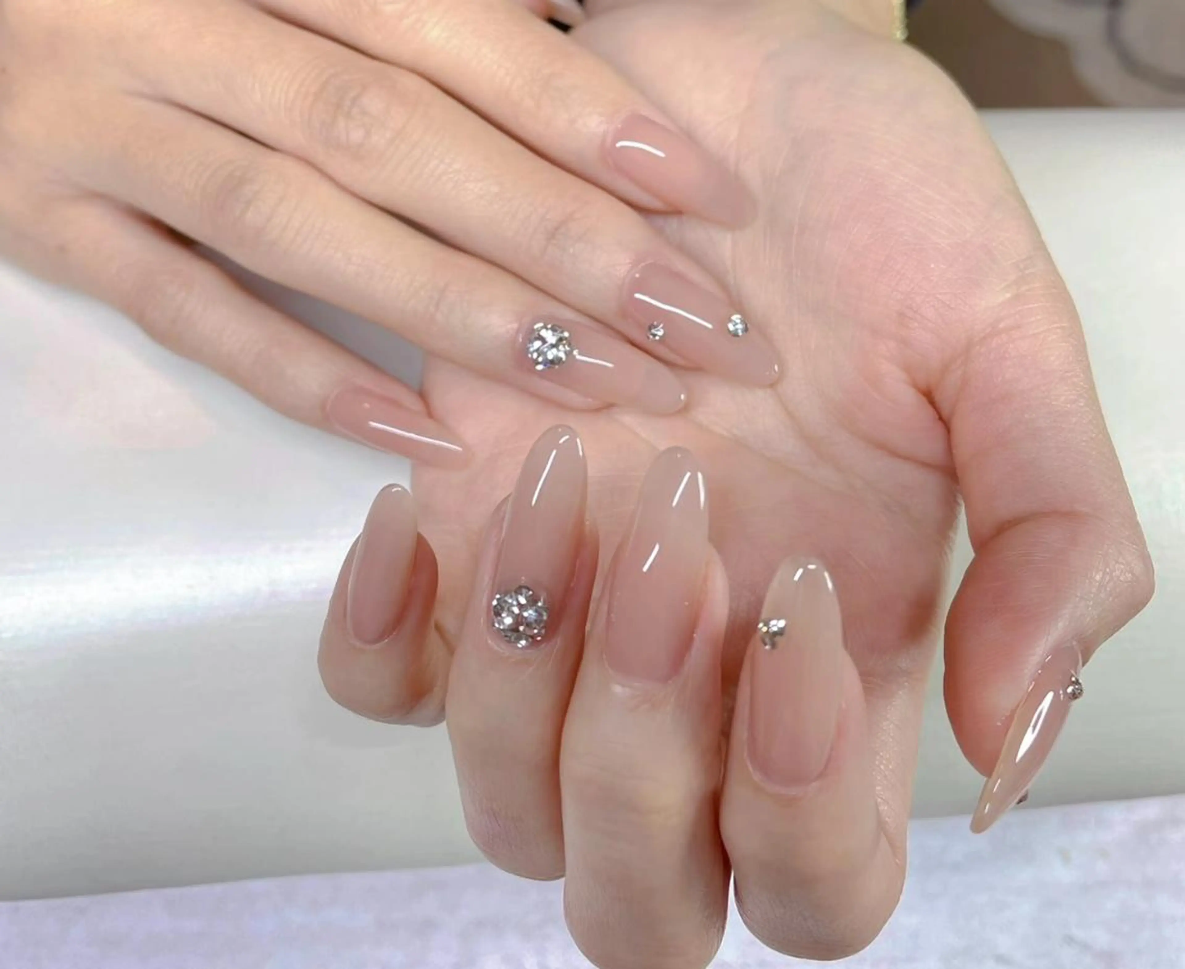 ネイル ビルドアップ ビューティー　なつのネイルデザイン