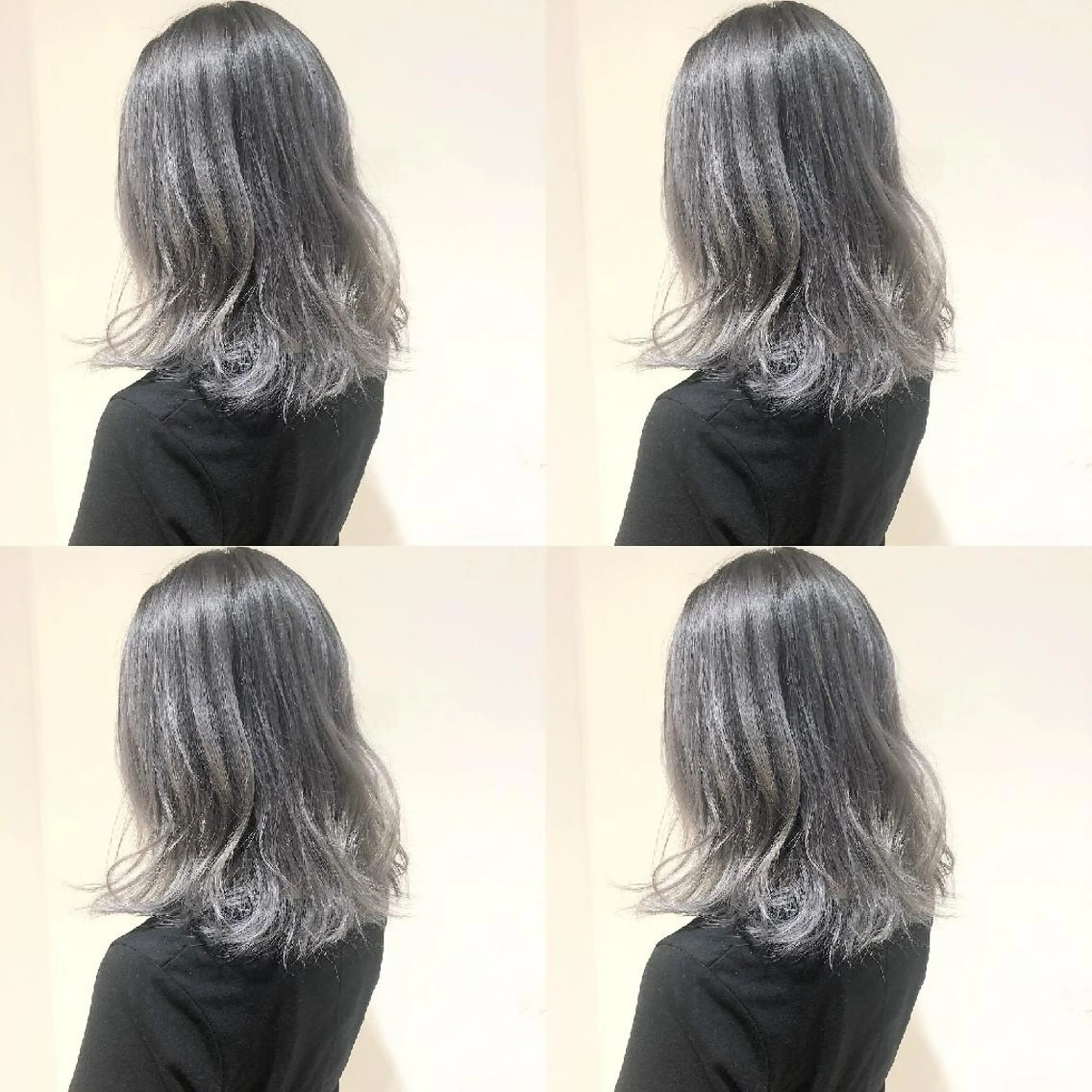 セミロング カラー グレージュ 竹内啓太 ボブのヘアスタイル