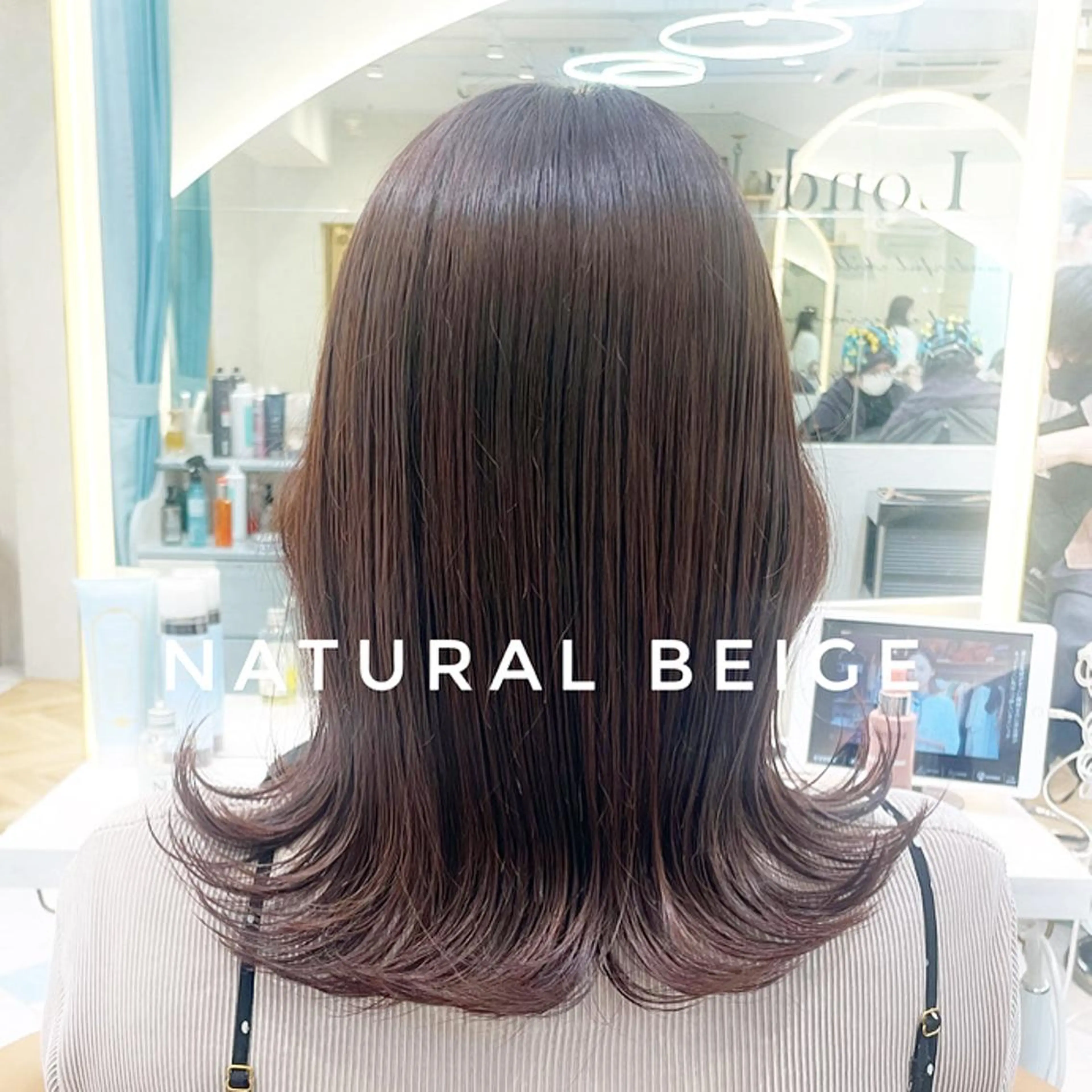 ミディアム カット ヘアカラー トリートメント 産休中2026.4月 復帰予定/野崎華代のヘアスタイル