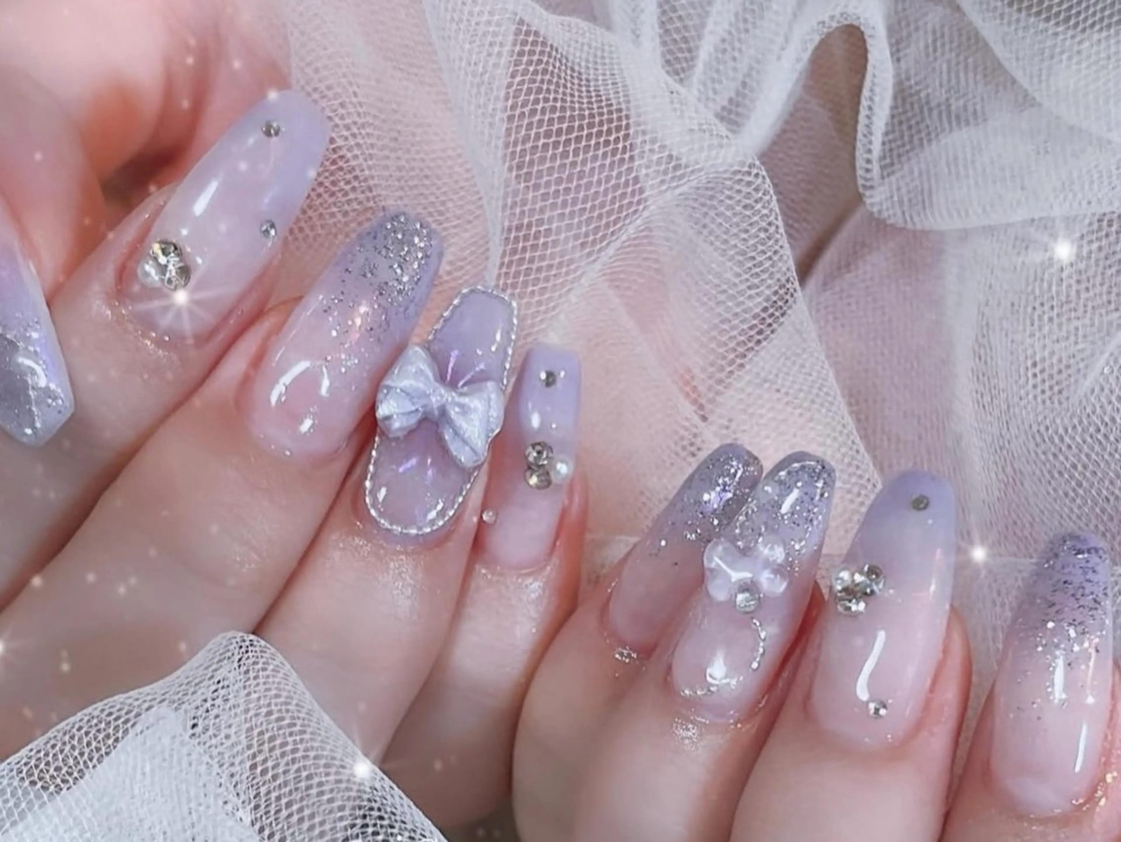 ネイル 韓国ネイル 持ち込み ニュアンスネイル ネイルチップ ハンドネイル TABI ANA.CHUOのネイルデザイン