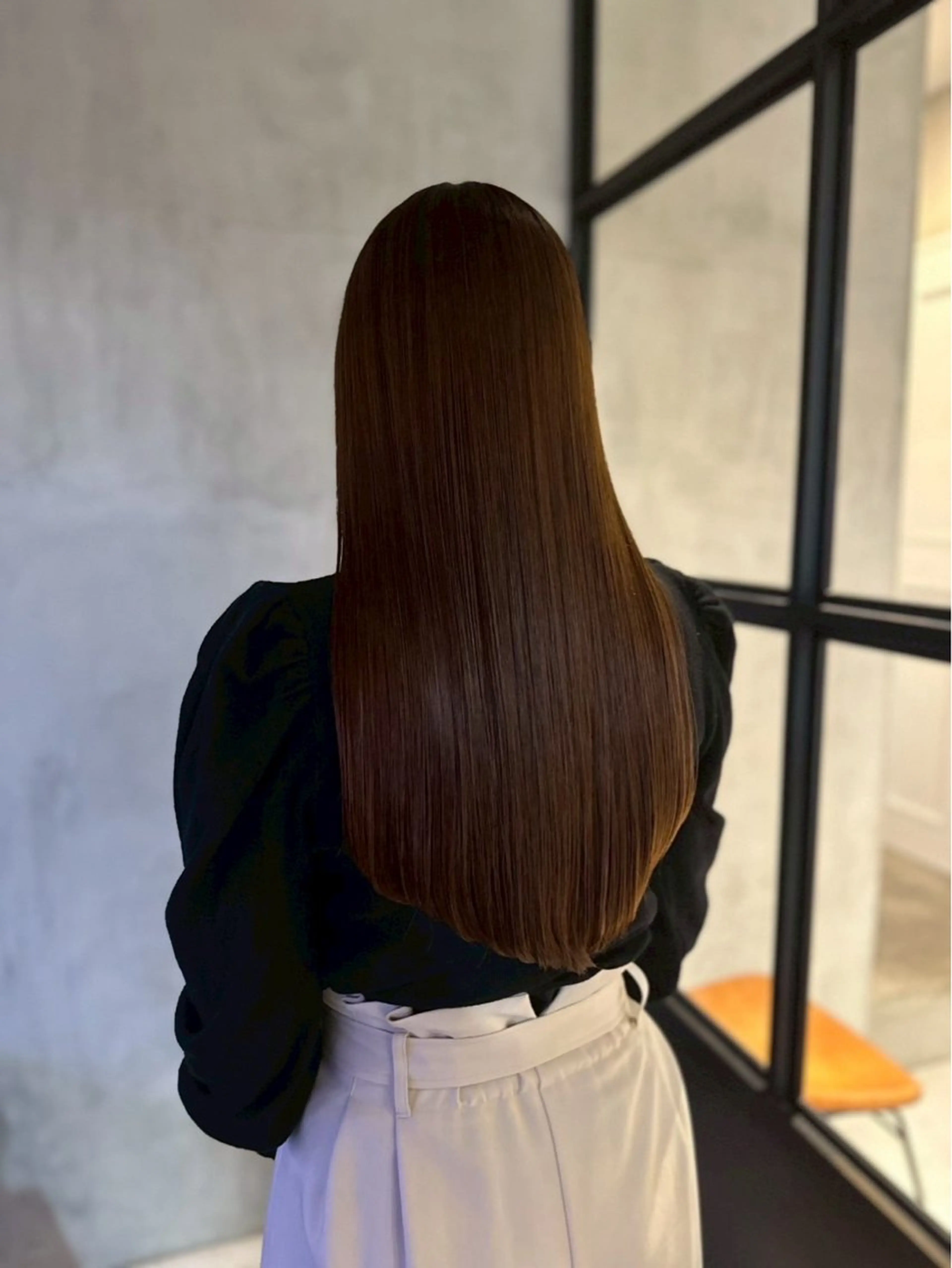 ロング 縮毛矯正 縮毛矯正 ひなた / elima調布のヘアスタイル