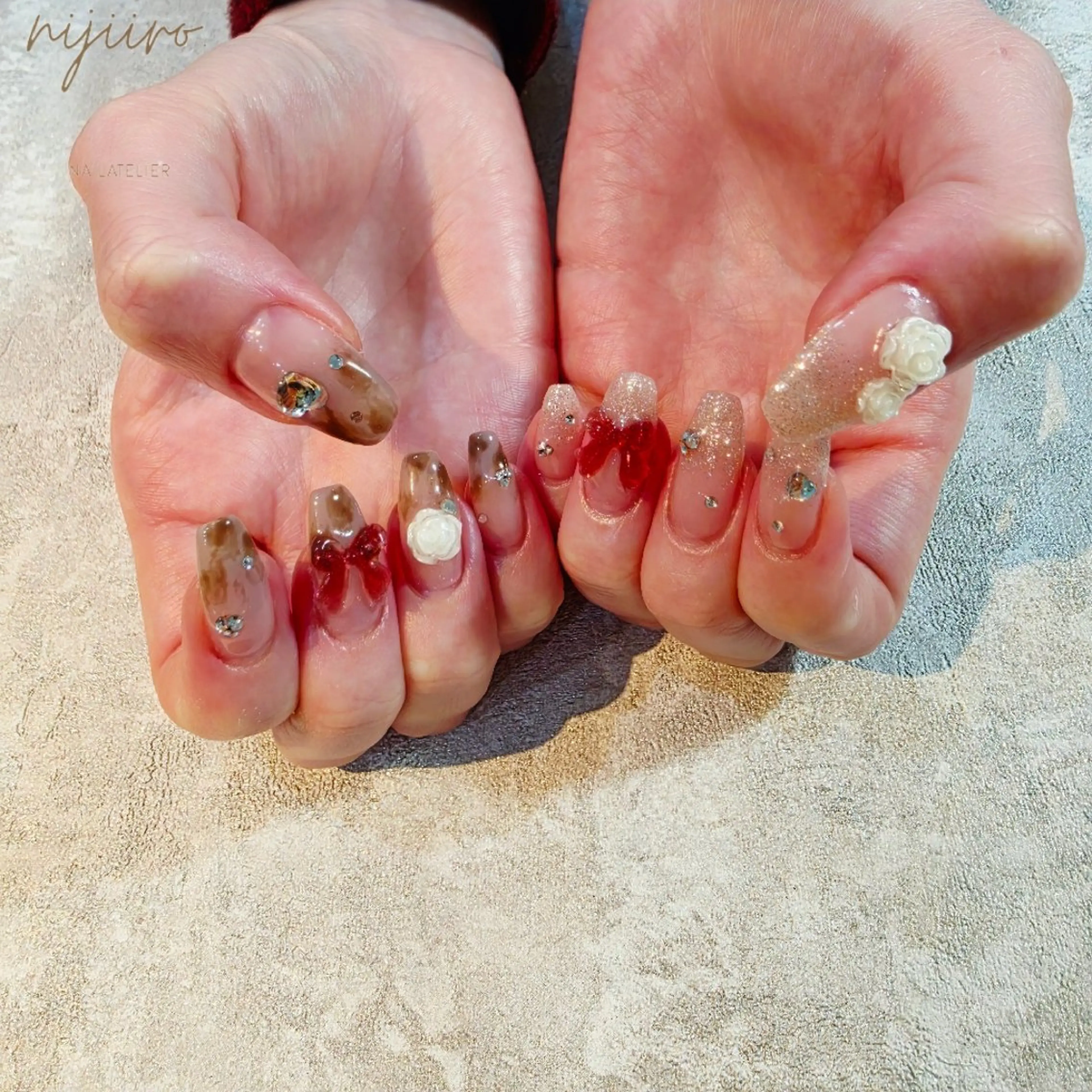 ネイル ハンドネイル nailatelier nijiiro.所属・nijiiro🌈 サトウのネイルデザイン