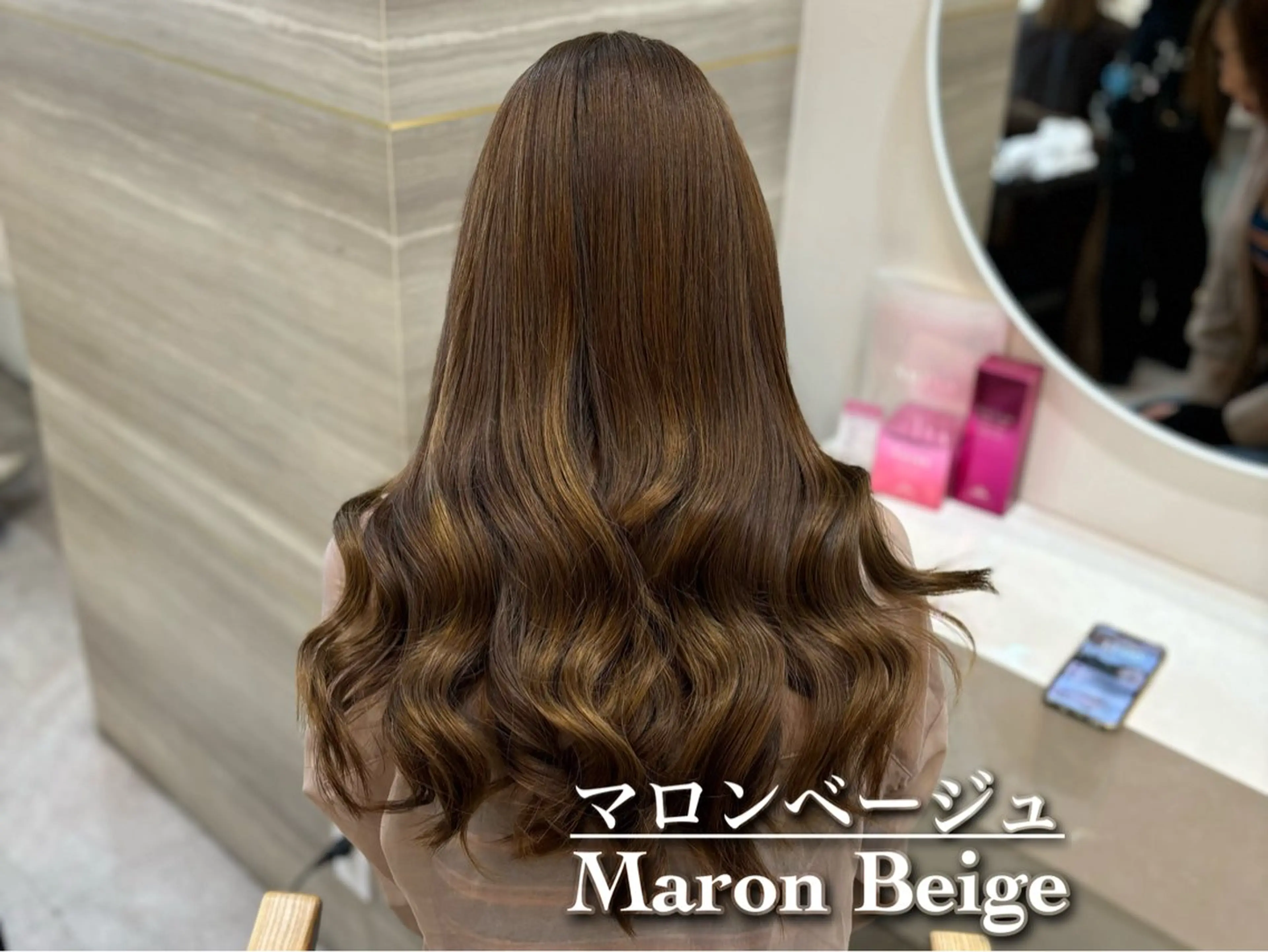 ロング ヘアカラー トリートメント NANA🍊/熊谷 /縮毛矯正/髪質改善のヘアスタイル