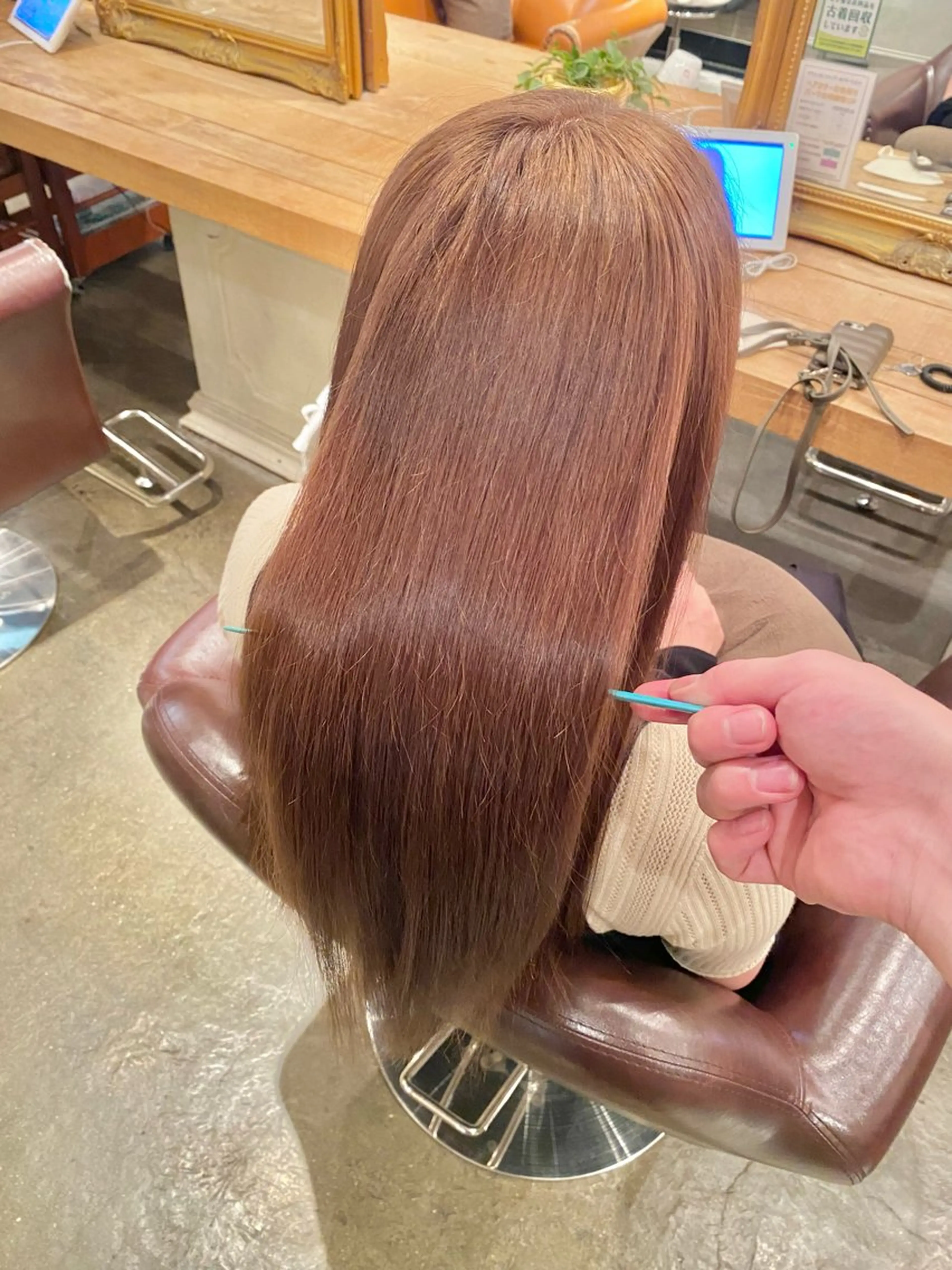 ロング カラー カット ヘアカラー トリートメント 癖毛&ダメージ改善 カット/soyaのヘアスタイル