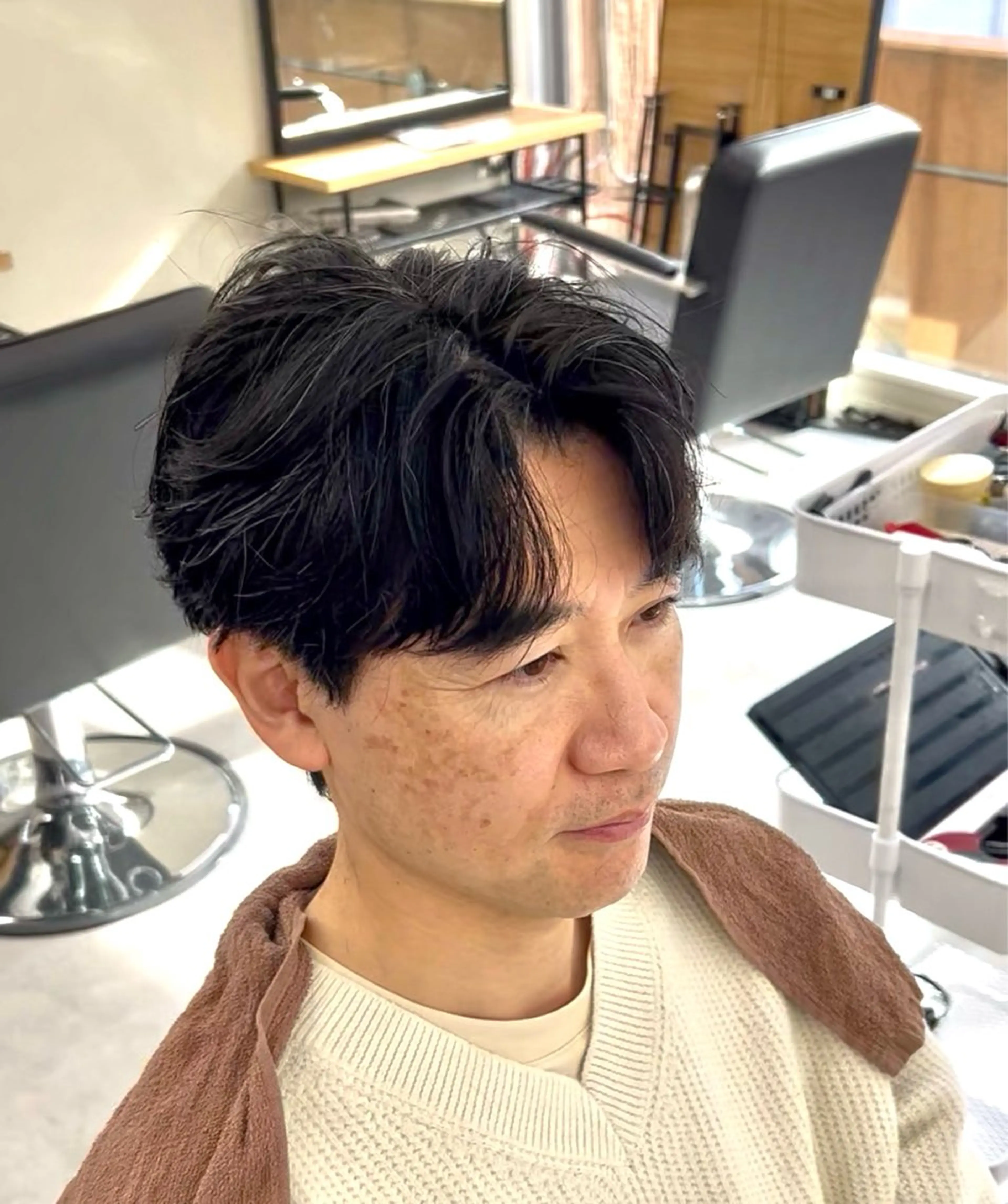 ショート メンズ ショートヘア カット メンズ特化/パーマ/ ハイライト/りょうまのヘアスタイル