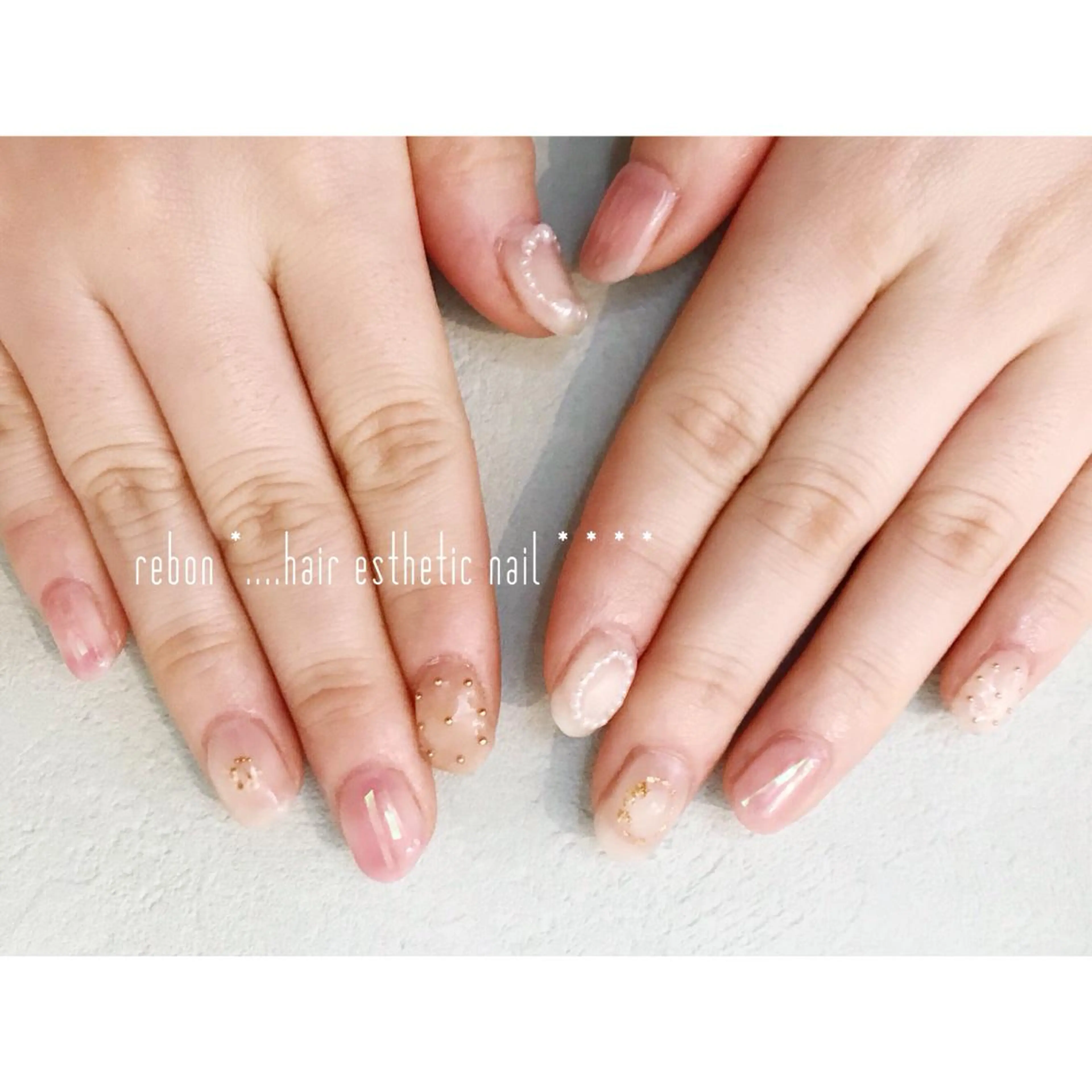 ネイル ハンドネイル フットネイル rebon＊ natsukiのネイルデザイン