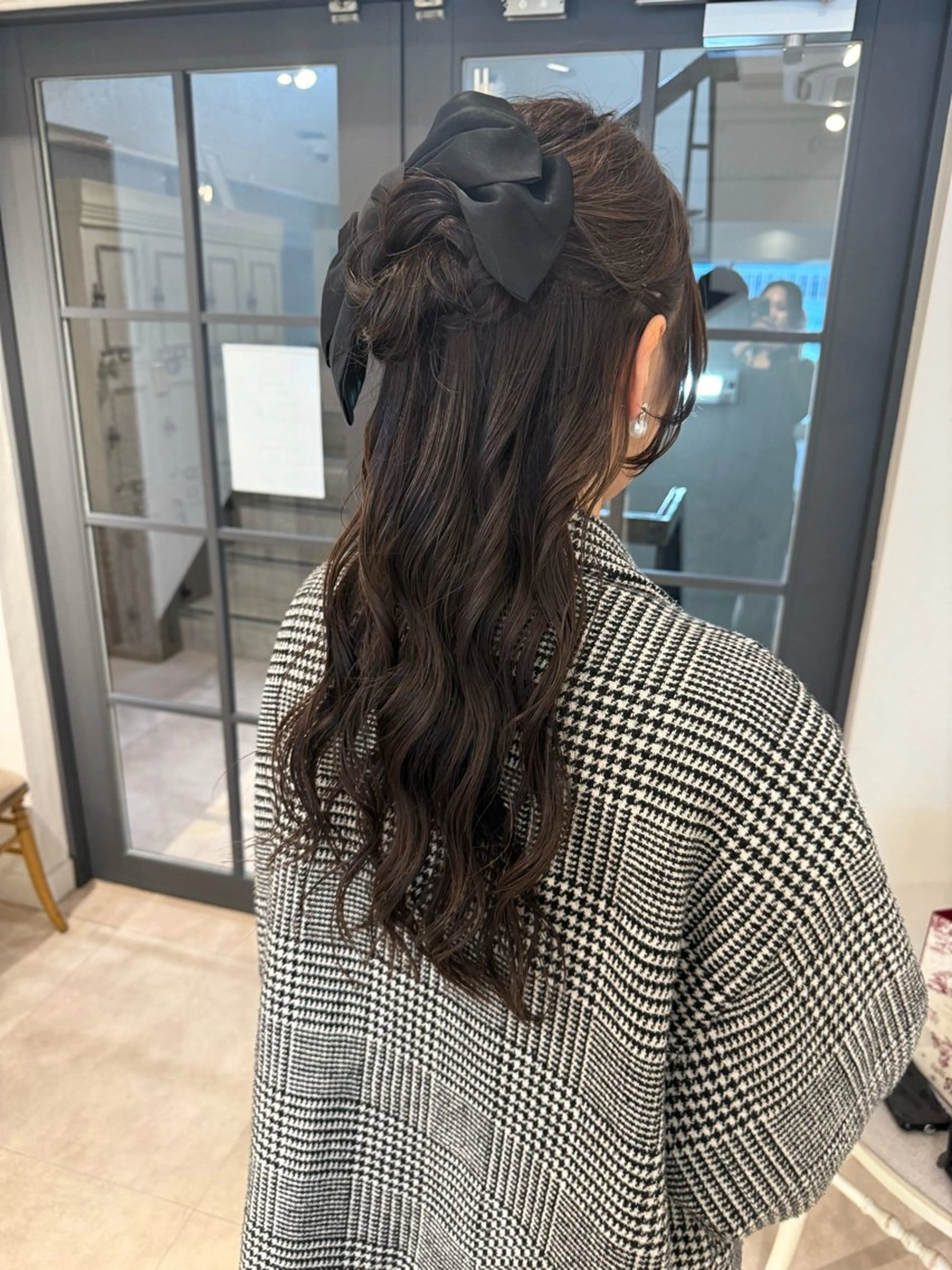 ロング 似合わせカット ヘアセット ミカ/名駅/レイヤー /ブリーチなしカラーのヘアスタイル