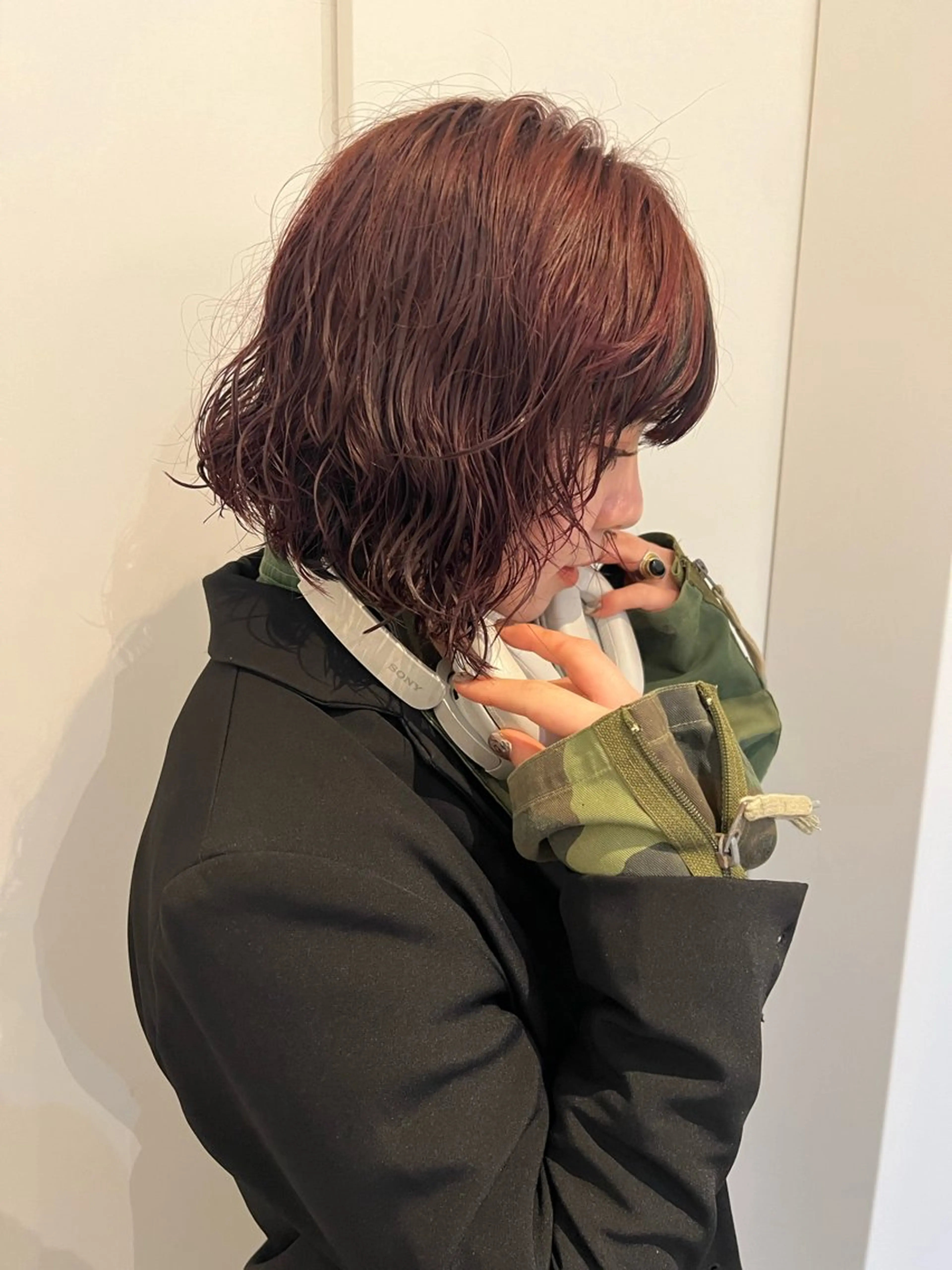 ミディアム カラー ブリーチ ダブルカラー ブリーチなしカラー ヘアカラー KOCHAB本山所属・三谷 はるなのヘアスタイル