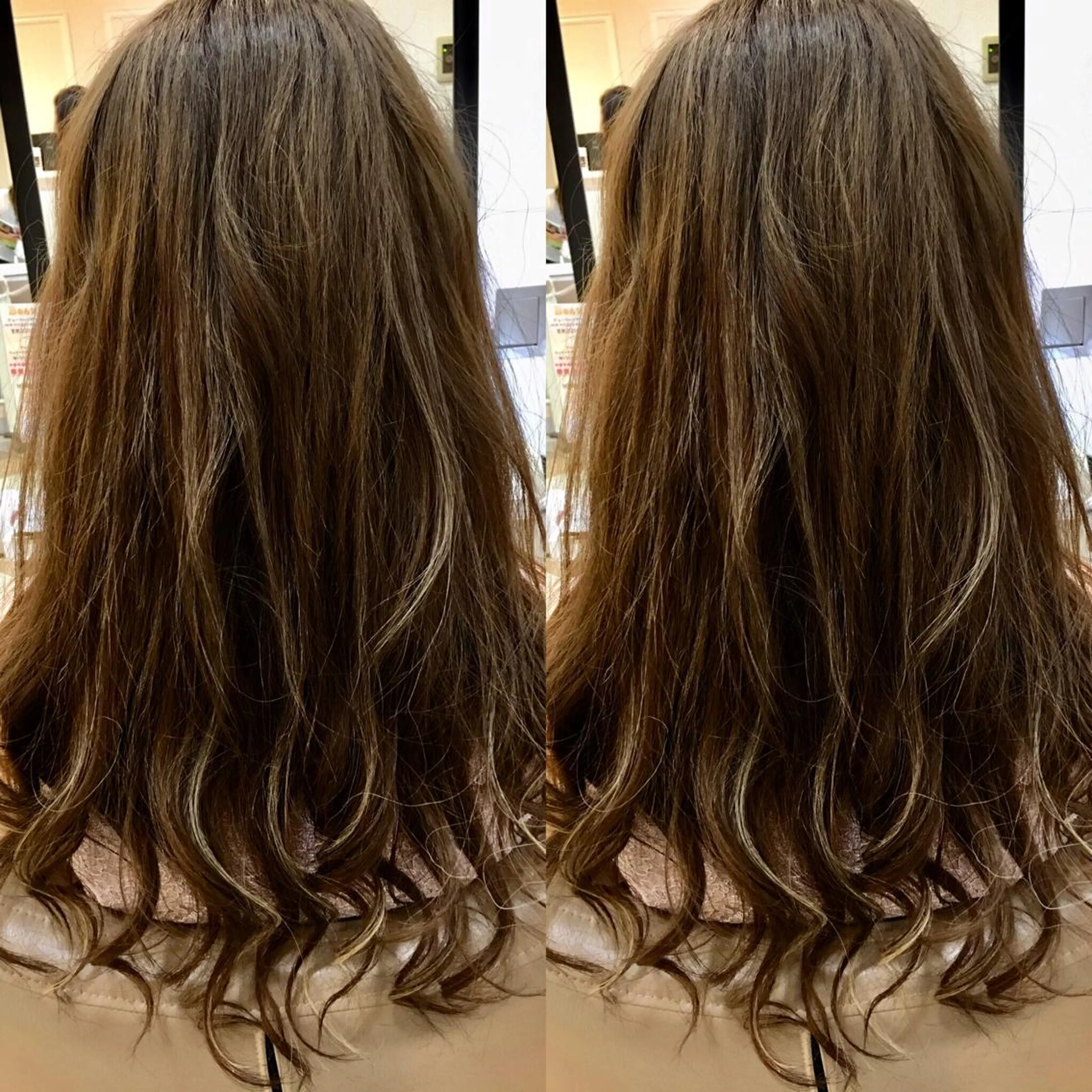 ロング ハイライト レイヤーカット カット ヘアカラー 髪質改善 阪口 雄佑のヘアスタイル