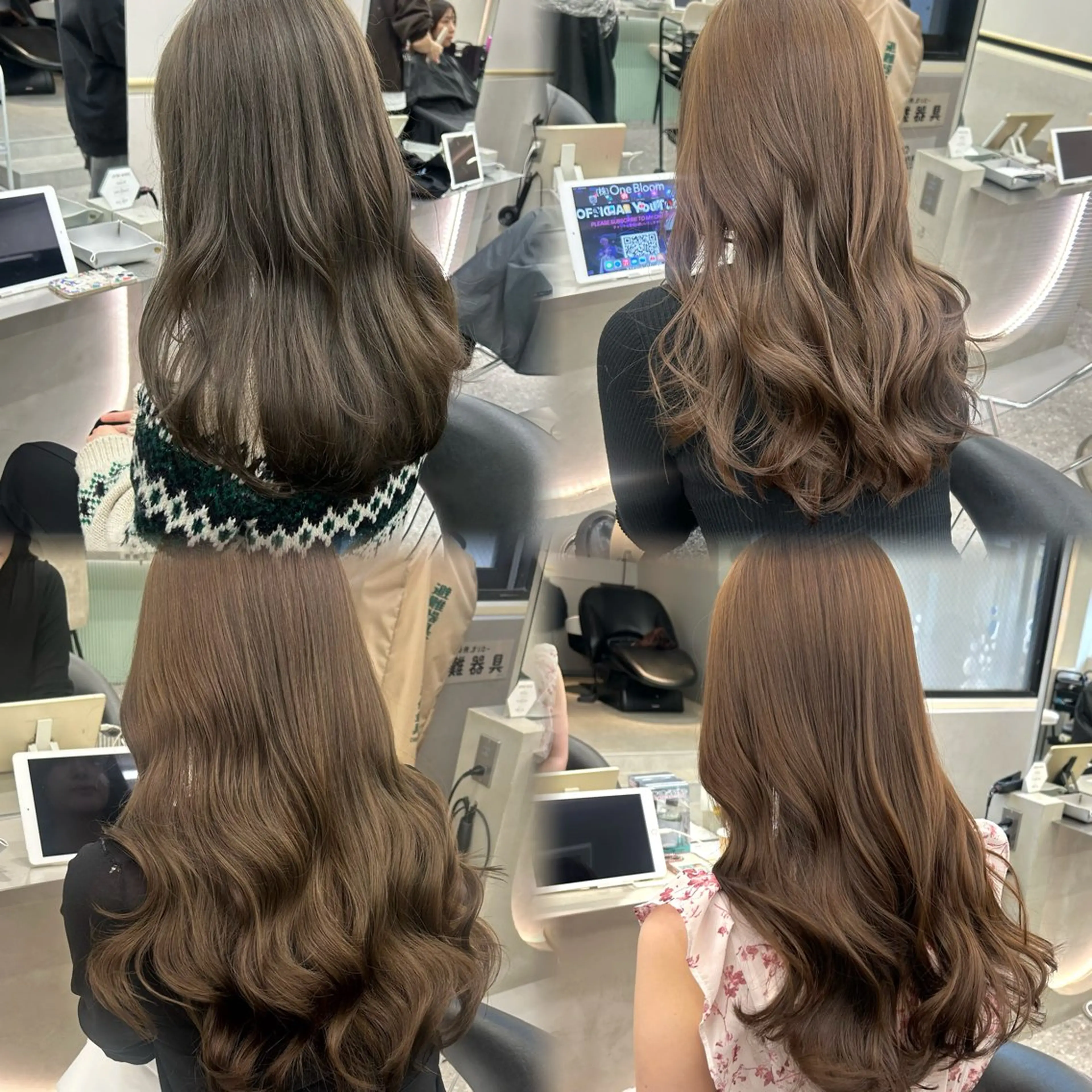 セミロング カラー ヘアアレンジ ヘアカラー トリートメント fumika🎀 ベージュのヘアスタイル